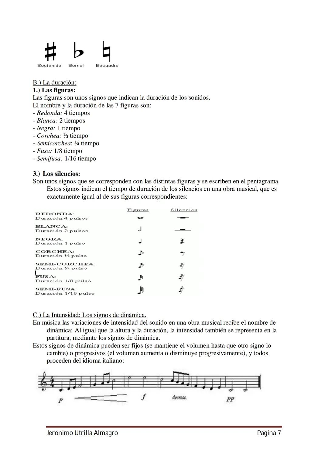 APUNTES
MÚSICA
1º ESO
Departamento de Música
IES Néstor Almendros
Jerónimo Utrilla Almagro
Página 1 # TEMA 1
EL SONIDO Y LA MÚSICA
A.)
