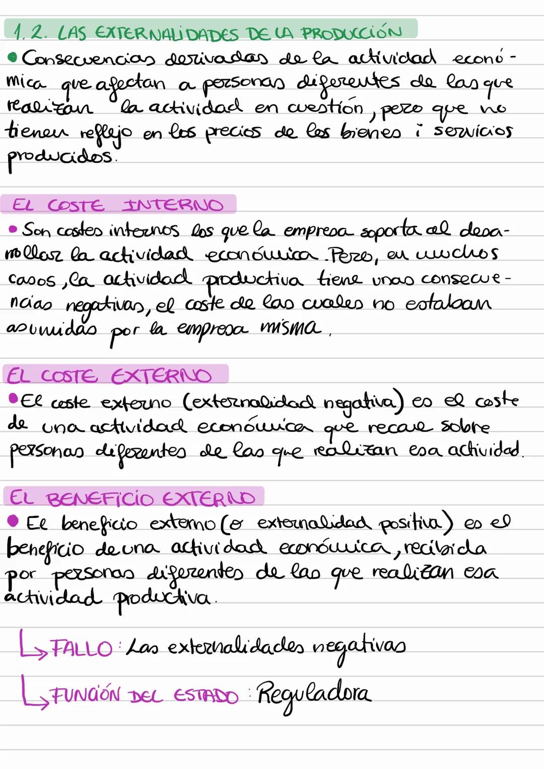 TEMA 7. El papel del Estado.
1. LOS FALLOS DEL MERCADO
* Un fallo de mercado es una conseqüencia del
funcionamiento del mercado, i se pro
