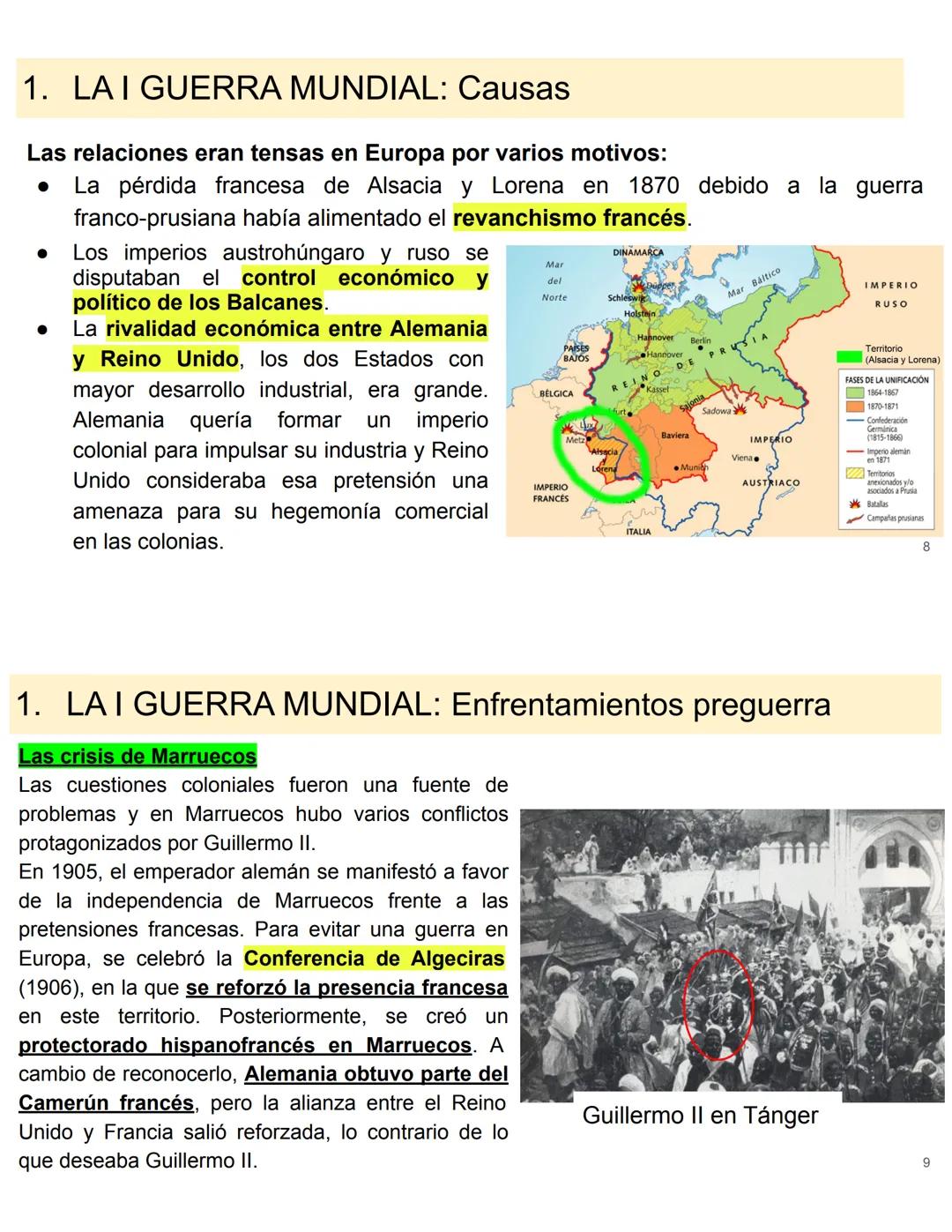 TEMA 5: PRINCIPIO DEL SIGLO XX
I GUERRA MUNDIAL (1914-1918) Y LA
REVOLUCIONES RUSAS (1917-1921)
ÍNDICE
1. I GUERRA MUNDIAL 1914-1918
• EUROP