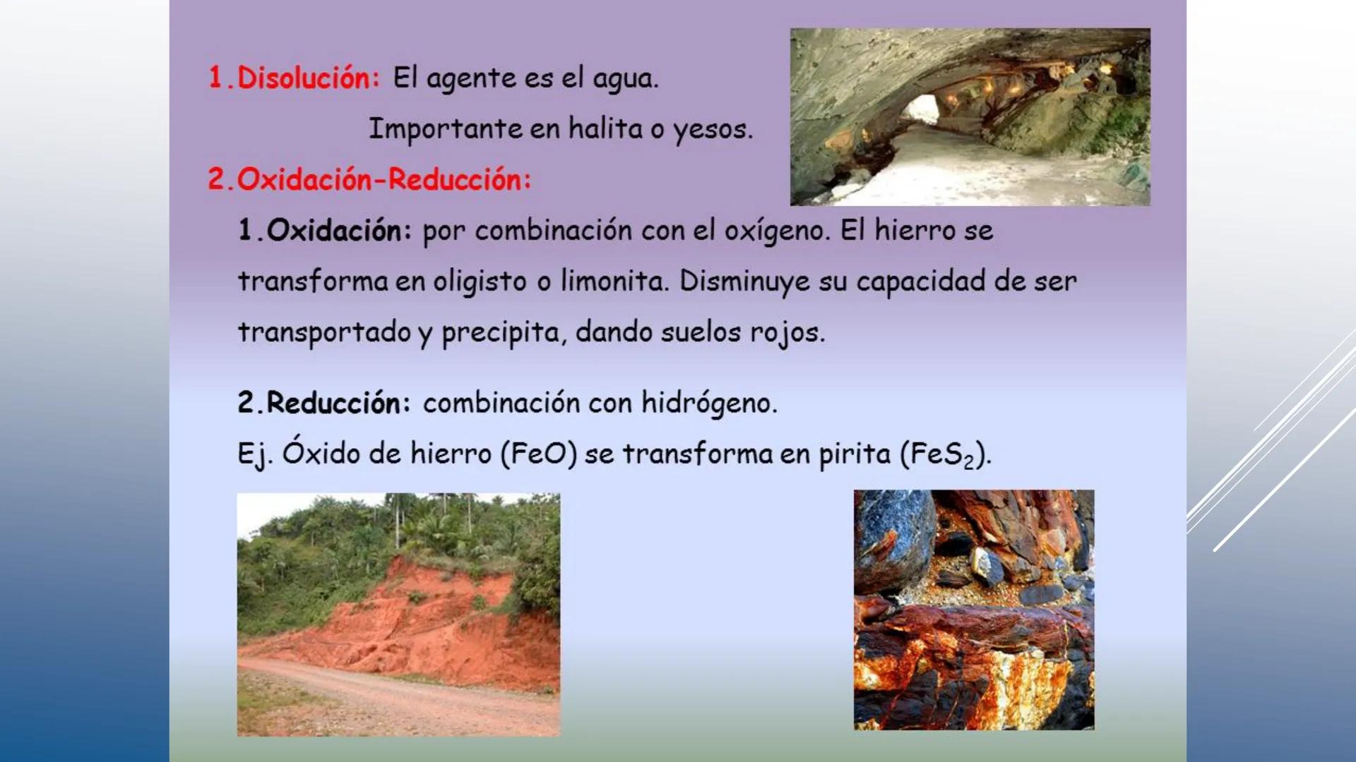 # TEMA 5 GEODINÁMICA EXTERNA
PROCESOS GEOLÓGICOS EXTERNOS
Erosión Transporte Sedimentación
Sedimentos # INTERACCIONES GEOLÓGICAS EN LA SU