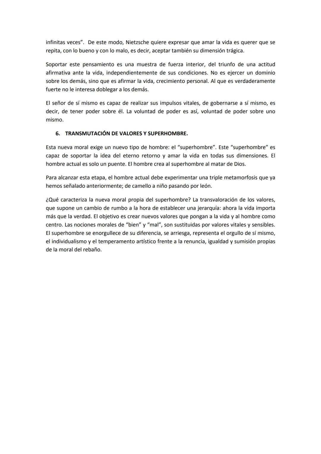 # NIETZSCHE
1. VITALISMO
Para este autor, encerramos la vida en conceptos porque la multiplicidad que nos muestra la
vida nos da miedo. Ni