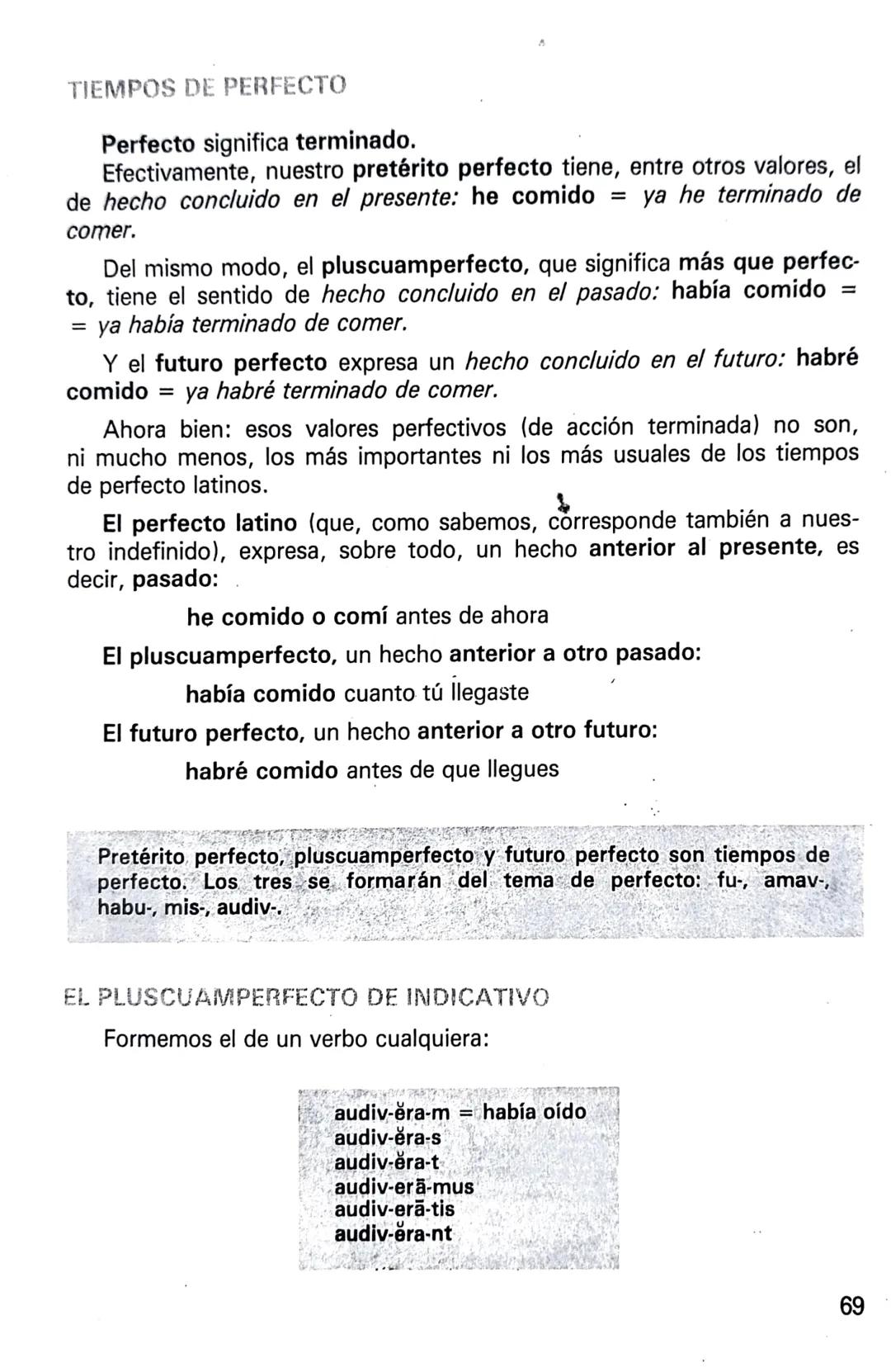 # Los tiempos de presente (recapitulación)
15
SUMARIO: Primera conjugación. Segunda. Tercera. Cuar-
ta.Conjugación mixta. El verbo sum. Co