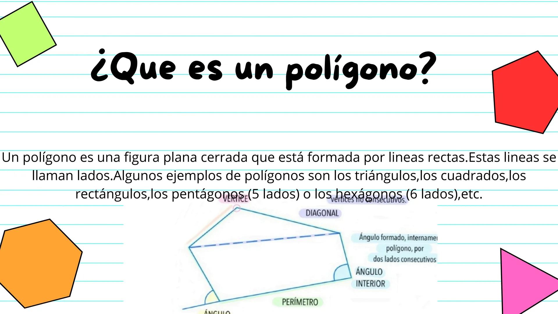 # Perímetro
y
# Área # Objetivos
- Saber q es un polígono
- Reconocer al perímetro como la suma
de las longitudes de sus lados y área
com