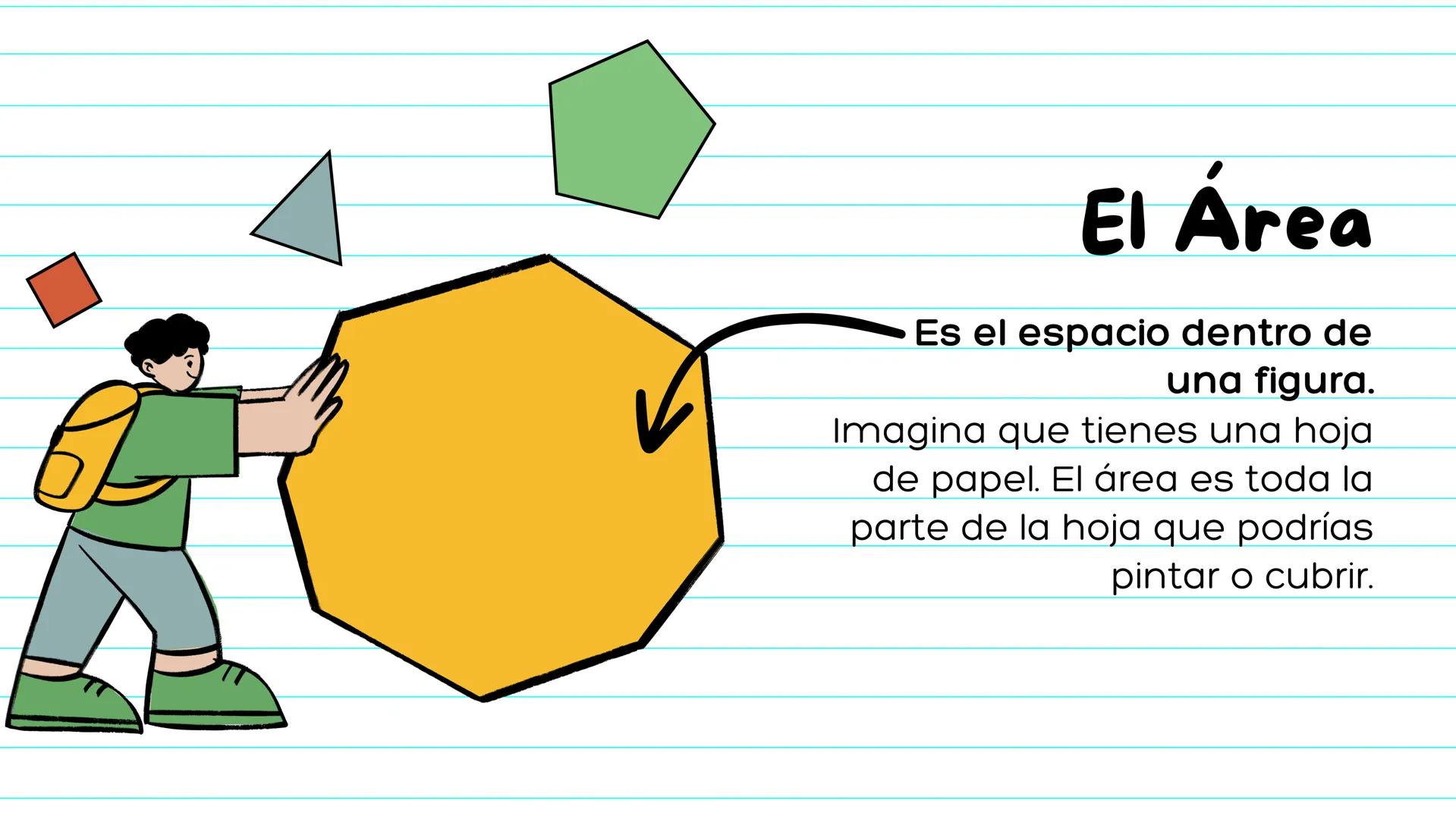 # Perímetro
y
# Área # Objetivos
- Saber q es un polígono
- Reconocer al perímetro como la suma
de las longitudes de sus lados y área
com