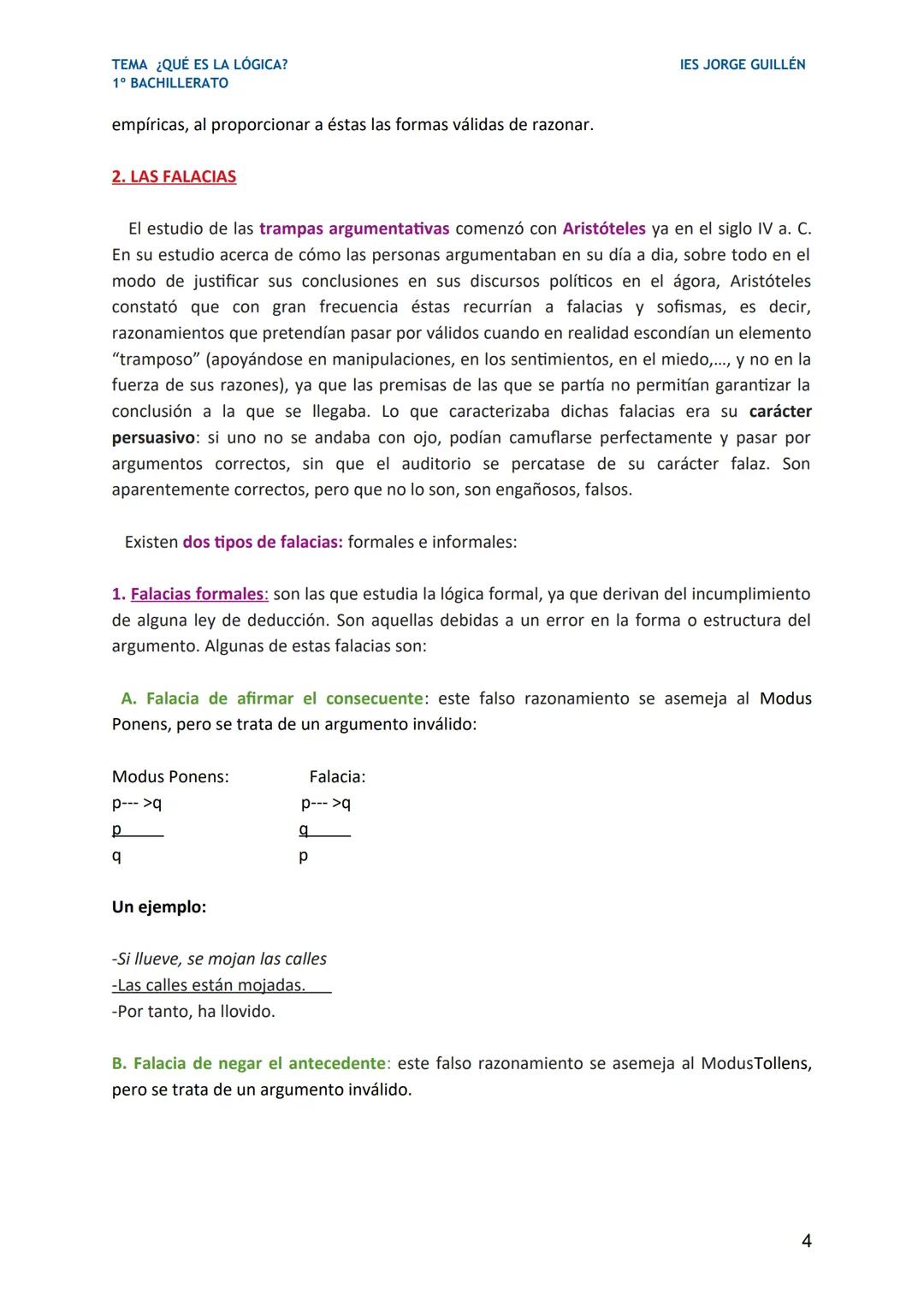 TEMA ¿QUÉ ES LA LÓGICA?
1º BACHILLERATO
1. ¿QUÉ ES LA LÓGICA?
IES JORGE GUILLÉN
La palabra "lógica" procede del término griego "logos", que