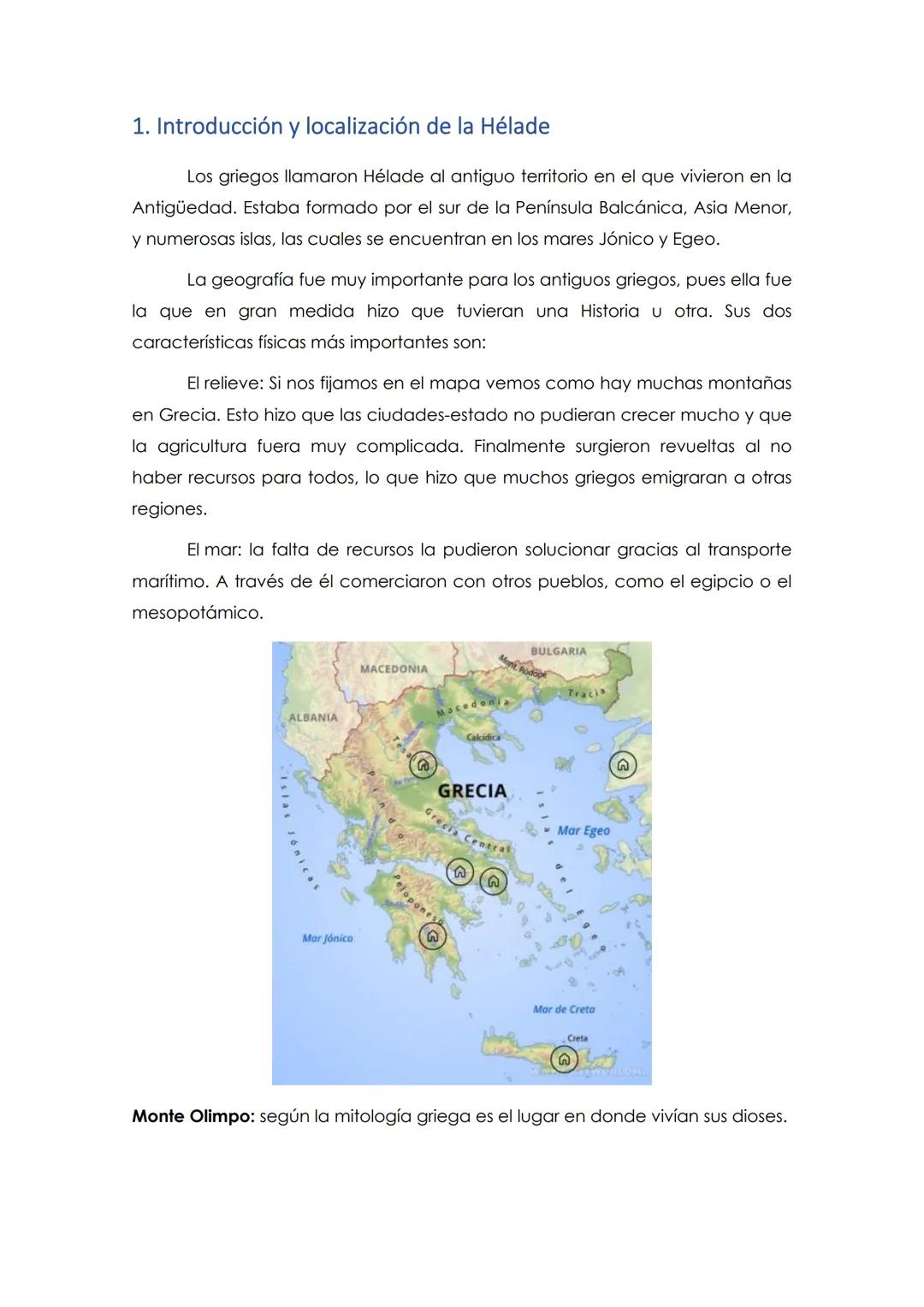 # LA
# ANTIGUA
# GRECIA # Tabla de contenido
1. Introducción y localización de la Hélade.................................................