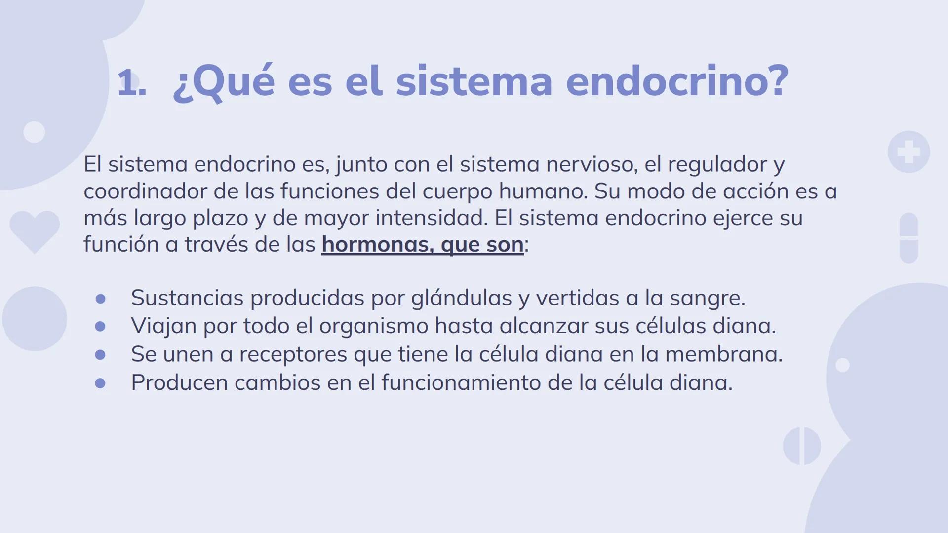 # SISTEMA ENDOCRINO
Biología y Geología 3º ESO 1. ¿Qué es el sistema endocrino?
El sistema endocrino es, junto con el sistema nervioso, el