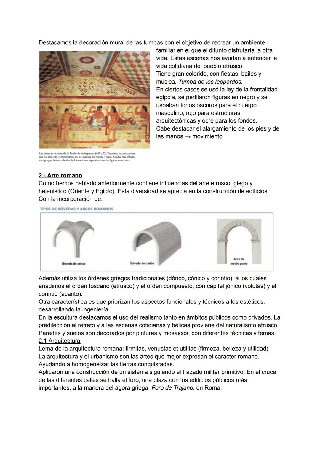 # ROMA
1.- Contexto histórico
Lo que más caracteriza al arte Romano, es la unión de la herencia griega y la etrusca.
Mezclando ese ideal de