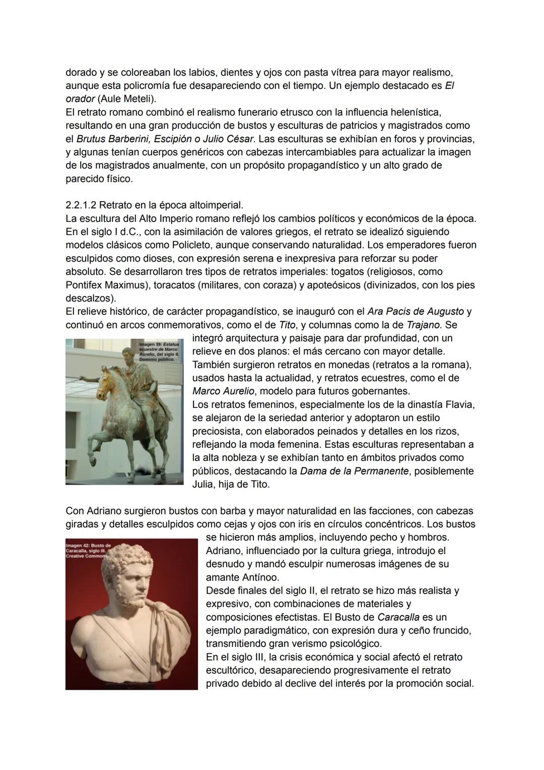 # ROMA
1.- Contexto histórico
Lo que más caracteriza al arte Romano, es la unión de la herencia griega y la etrusca.
Mezclando ese ideal de