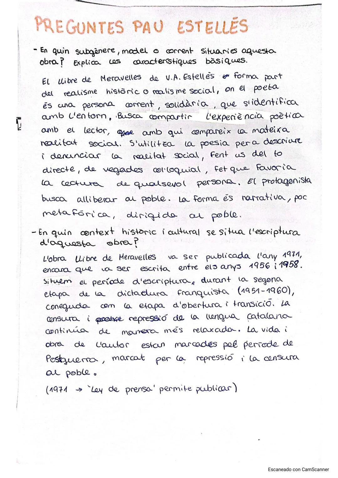--- OCR Start ---
VICENT ANDRES ESTELLES
TENDÈNCIES POESIA POSGUERRA
-Dictadura franquista
pèrdua de llibertats.
→repressió llengua, literat