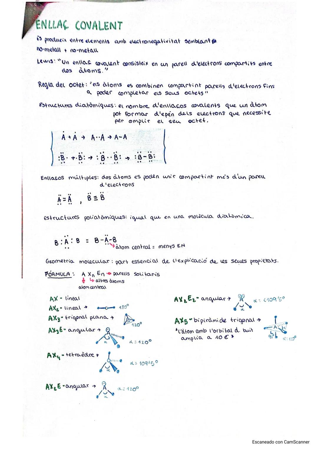 enllas químic
ENLLAÇ IONIC
Es forma generalment entre elements amb electronegativitat molt diferent
•metall + no-metall
L'element més ele