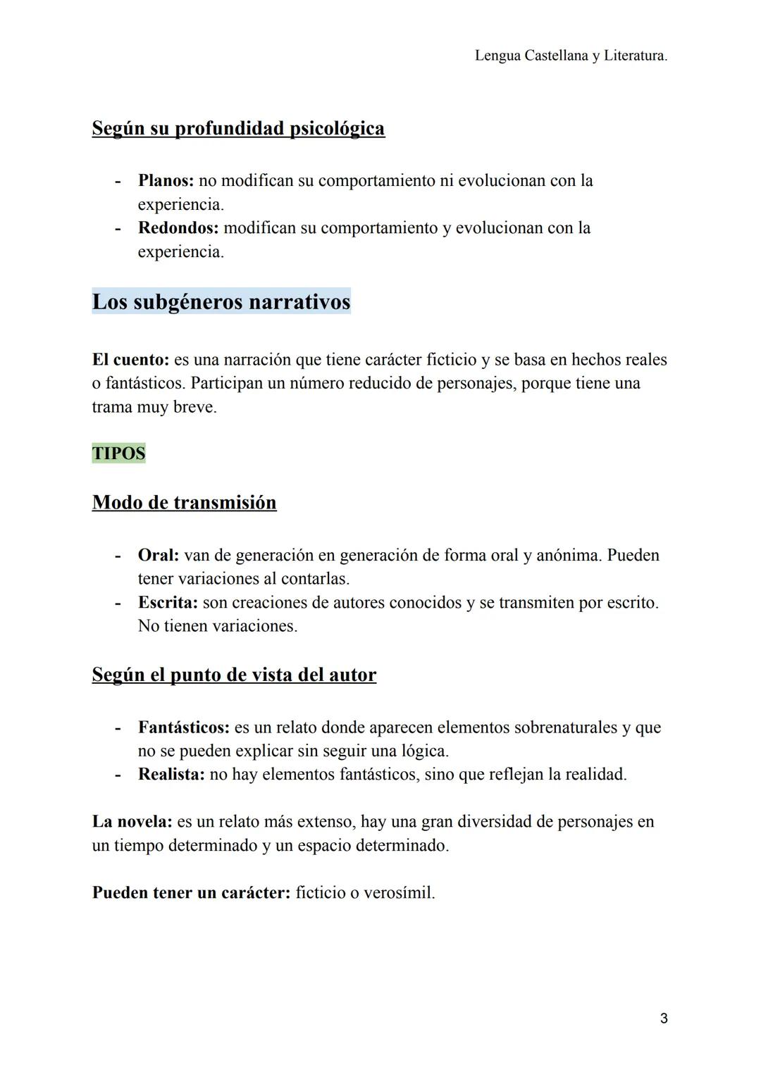 # EL GÉNERO NARRATIVO
Lengua Castellana y Literatura.
Definición: es un texto que narra sucesos o hechos en un tiempo determinado, con uno