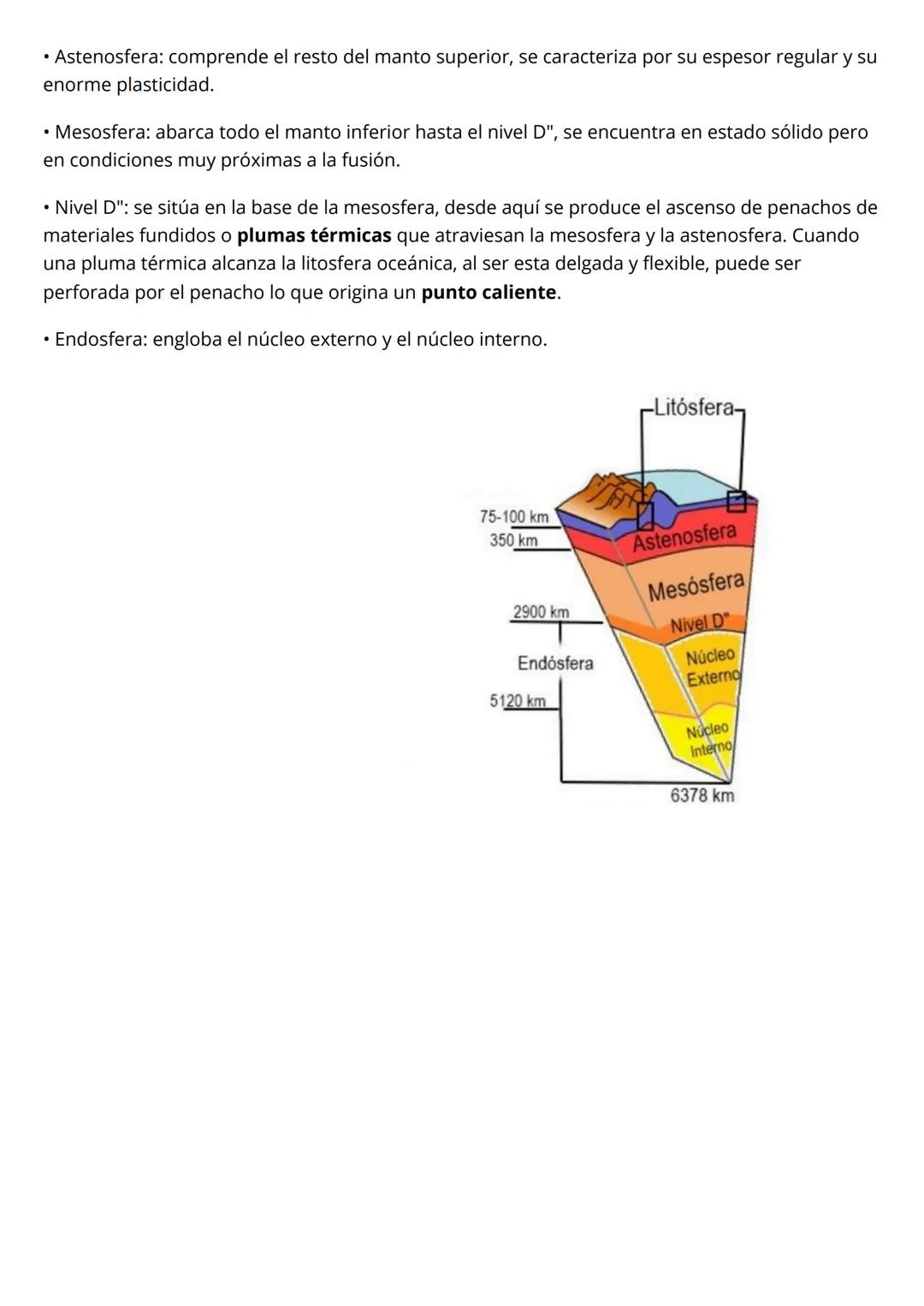 1. Las capas de la tierra
Existen dos modelos complementarios sobre la estructura interna de la Tierra: modelo estático
o geoquímico y el mo