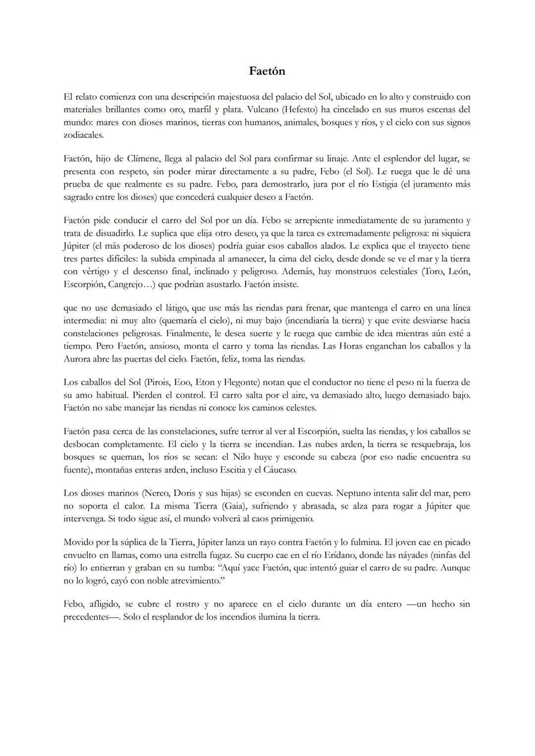 # Deucalión y Pirra
Después del gran diluvio enviado por Júpiter (Zeus) para castigar la impiedad de los humanos, la tierra
está completame