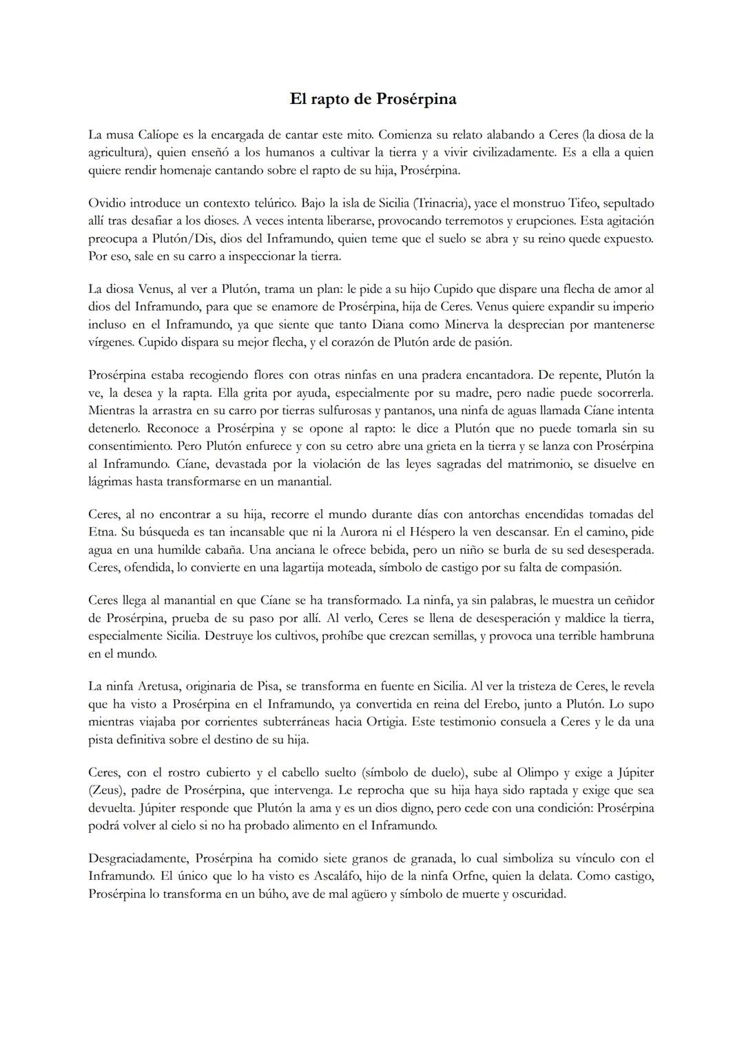 # Deucalión y Pirra
Después del gran diluvio enviado por Júpiter (Zeus) para castigar la impiedad de los humanos, la tierra
está completame