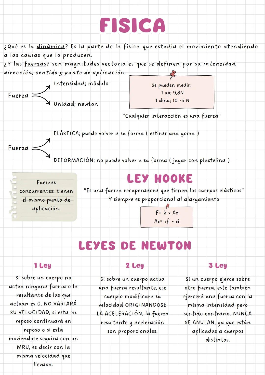 # FISICA
¿Qué es la dinámica? Es la parte de la física que estudia el movimiento atendiendo
a las causas que lo producen.
¿Y las fuerzas? so