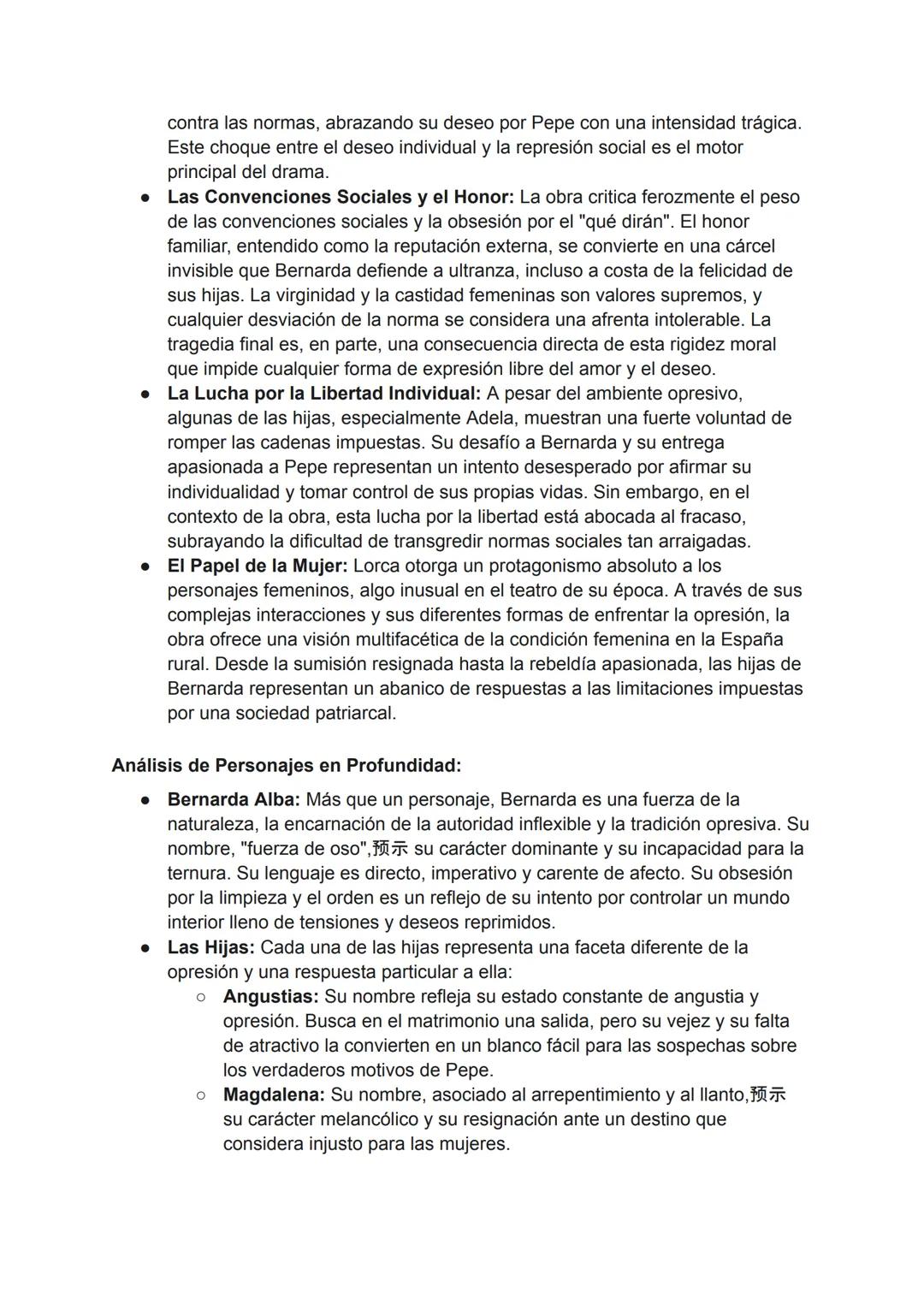 Teoría Detallada de "La casa de Bernarda Alba": Un Drama de Opresión y
Deseo Frustrado
"La casa de Bernarda Alba" se erige como una de las c