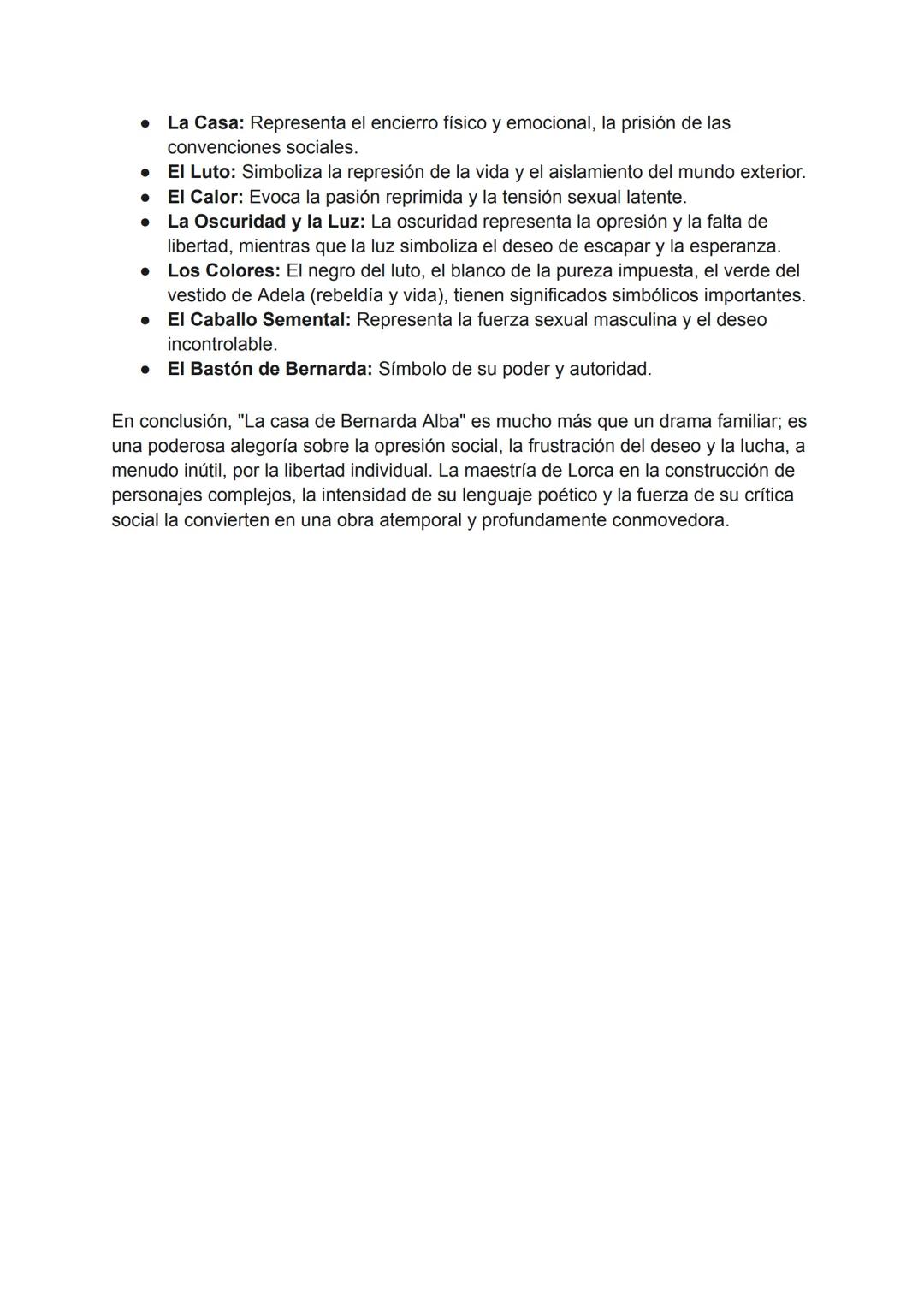Teoría Detallada de "La casa de Bernarda Alba": Un Drama de Opresión y
Deseo Frustrado
"La casa de Bernarda Alba" se erige como una de las c