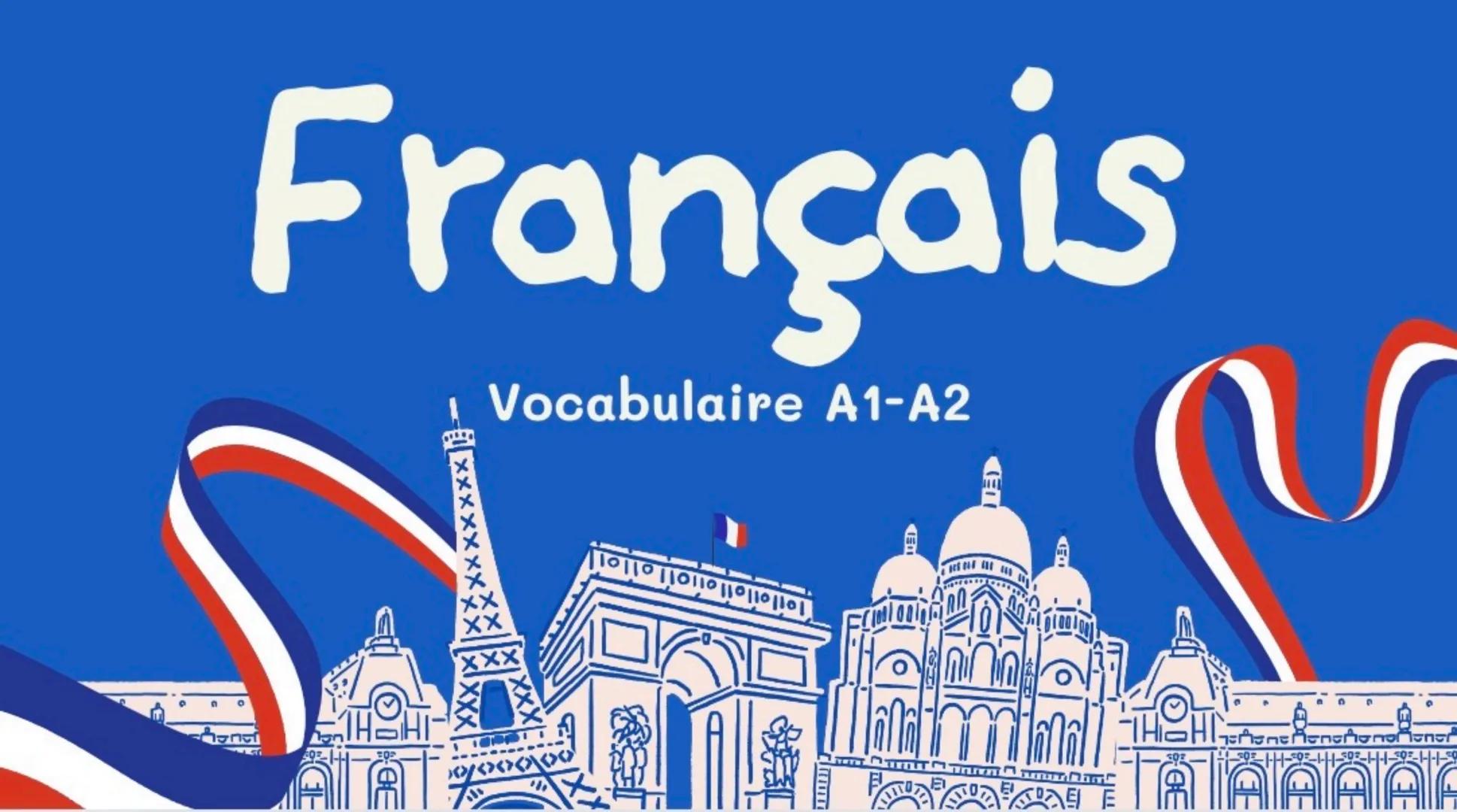 Français
Vocabulaire A1-A2 Bonjour, ça va?
• Salut! → ¡Hola!
• Ça va? → ¿Cómo estás?
• Enchanté(e) → ¡Encantado/a!
• À bientôt → Hasta pront