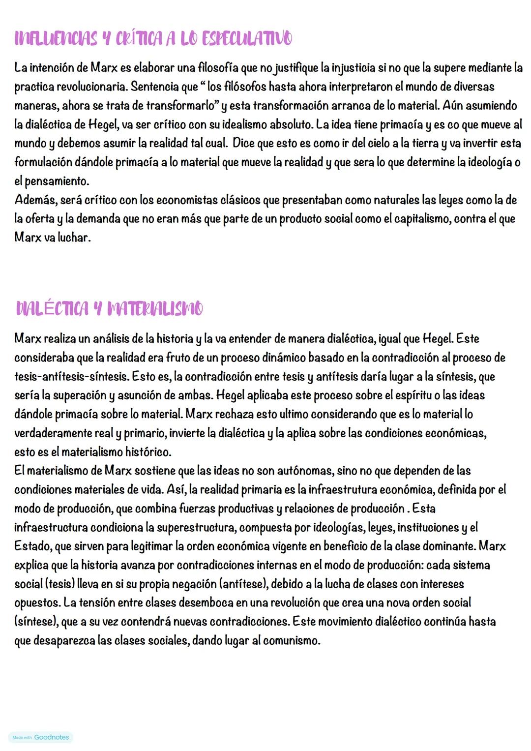 # Filosofía MARX INFLUENCIAS Y CRÍTICA A LO ESPECULATIVO
La intención de Marx es elaborar una filosofía que no justifique la injusticia si n