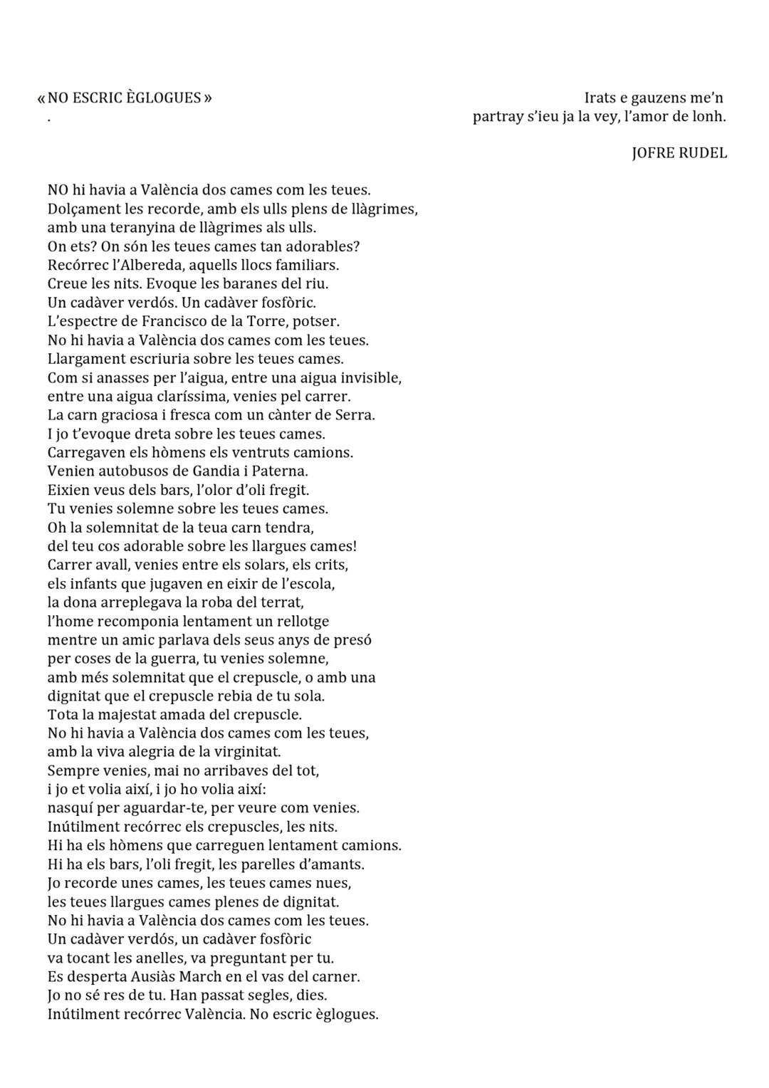 L'obra poètica de
Vicent Andrés Estellés
(1924-1993)
Valencià: Llengua i Literatura II
(2n de Batxillerat)
Prof. Adrià 1. Introducció
L'obra