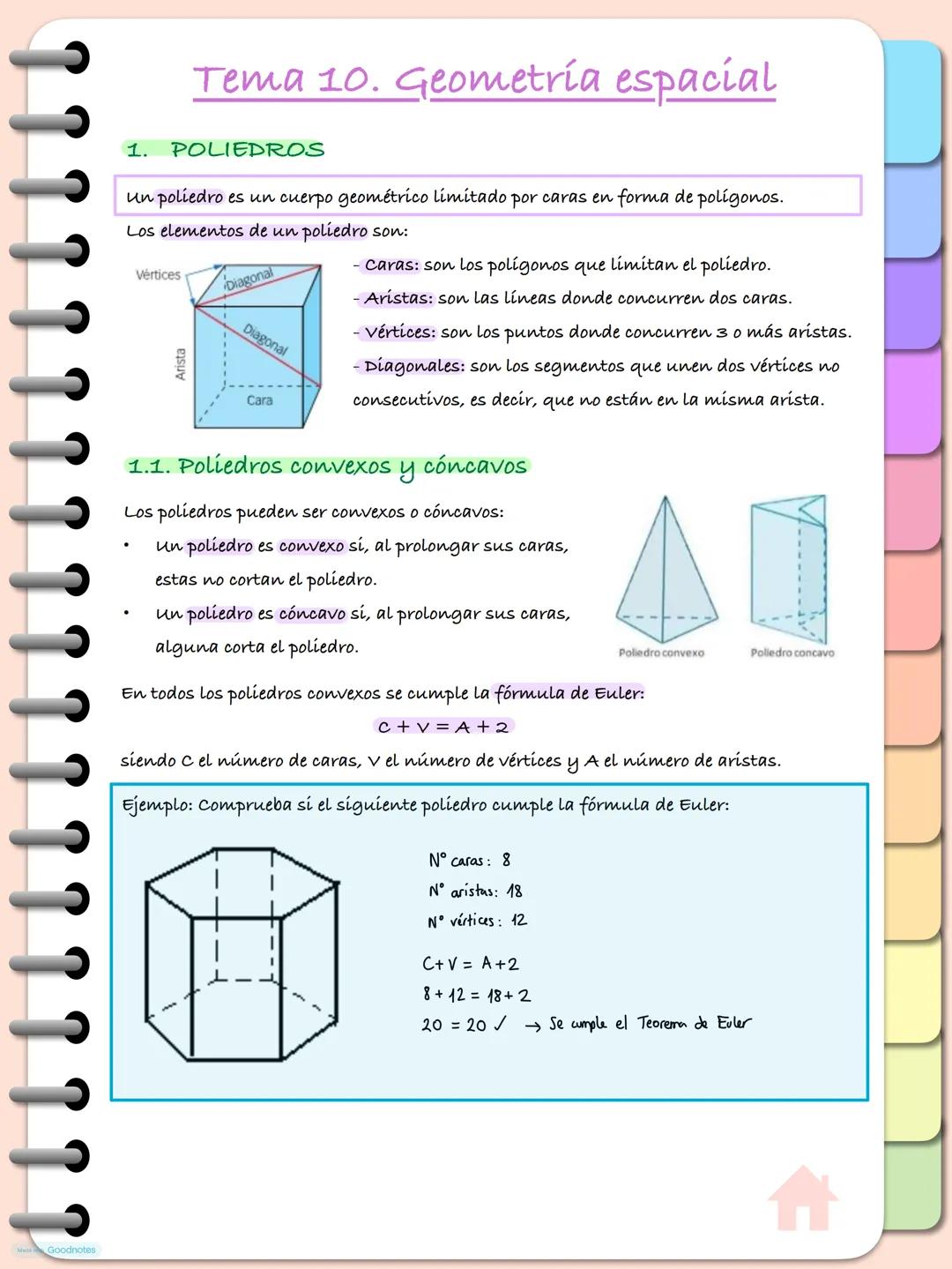 Geometría espacial (3D) -> matemáticas