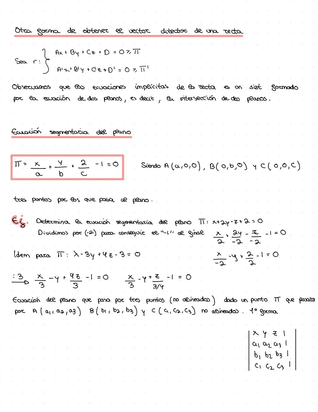 --- OCR Start ---
Geometría
Recta en ee espacio
• Una recta renee espacio viene determinada por:
ECUACIÓN VECTORIAL
OP
= Opo + t
un ponto P