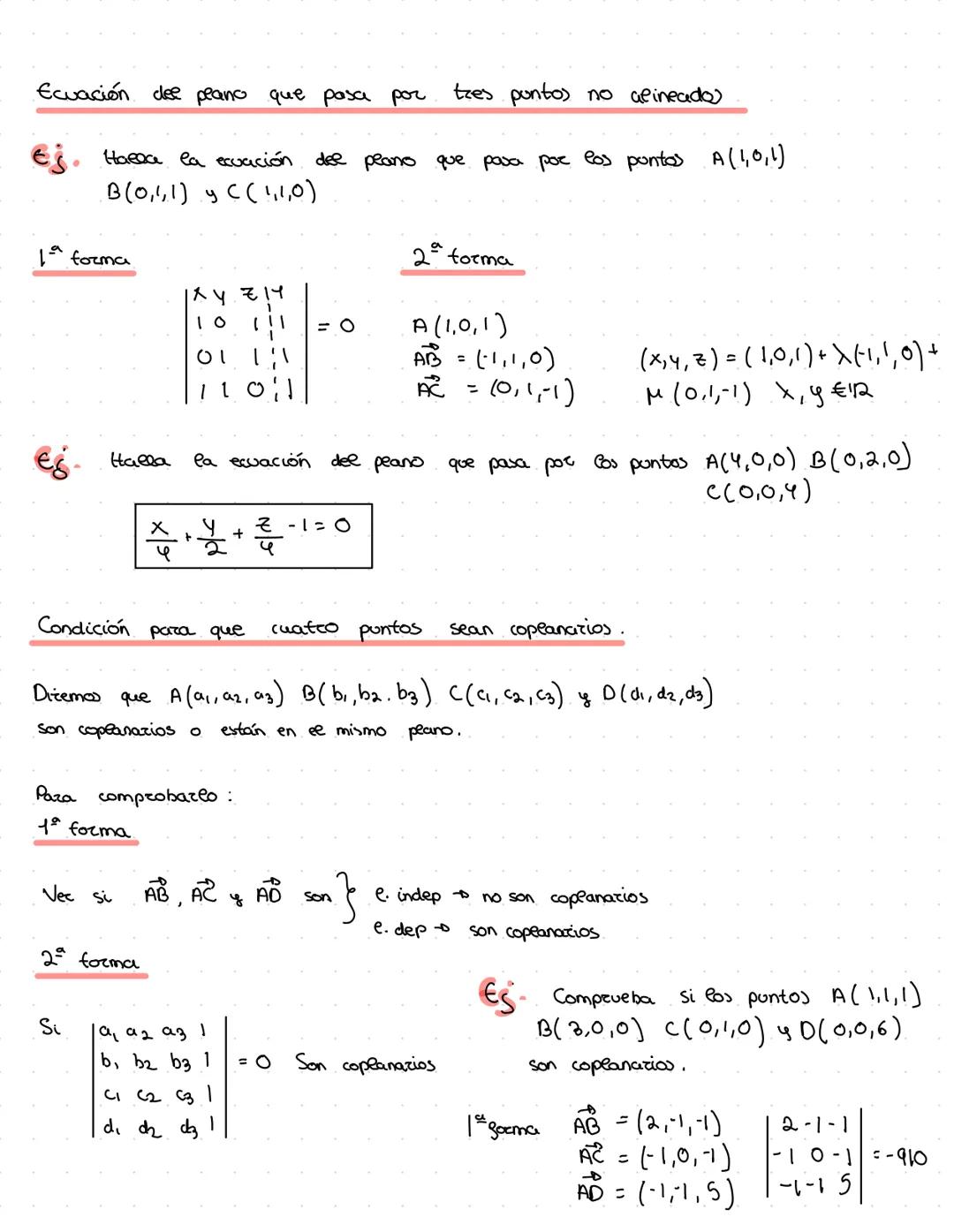 --- OCR Start ---
Geometría
Recta en ee espacio
• Una recta renee espacio viene determinada por:
ECUACIÓN VECTORIAL
OP
= Opo + t
un ponto P