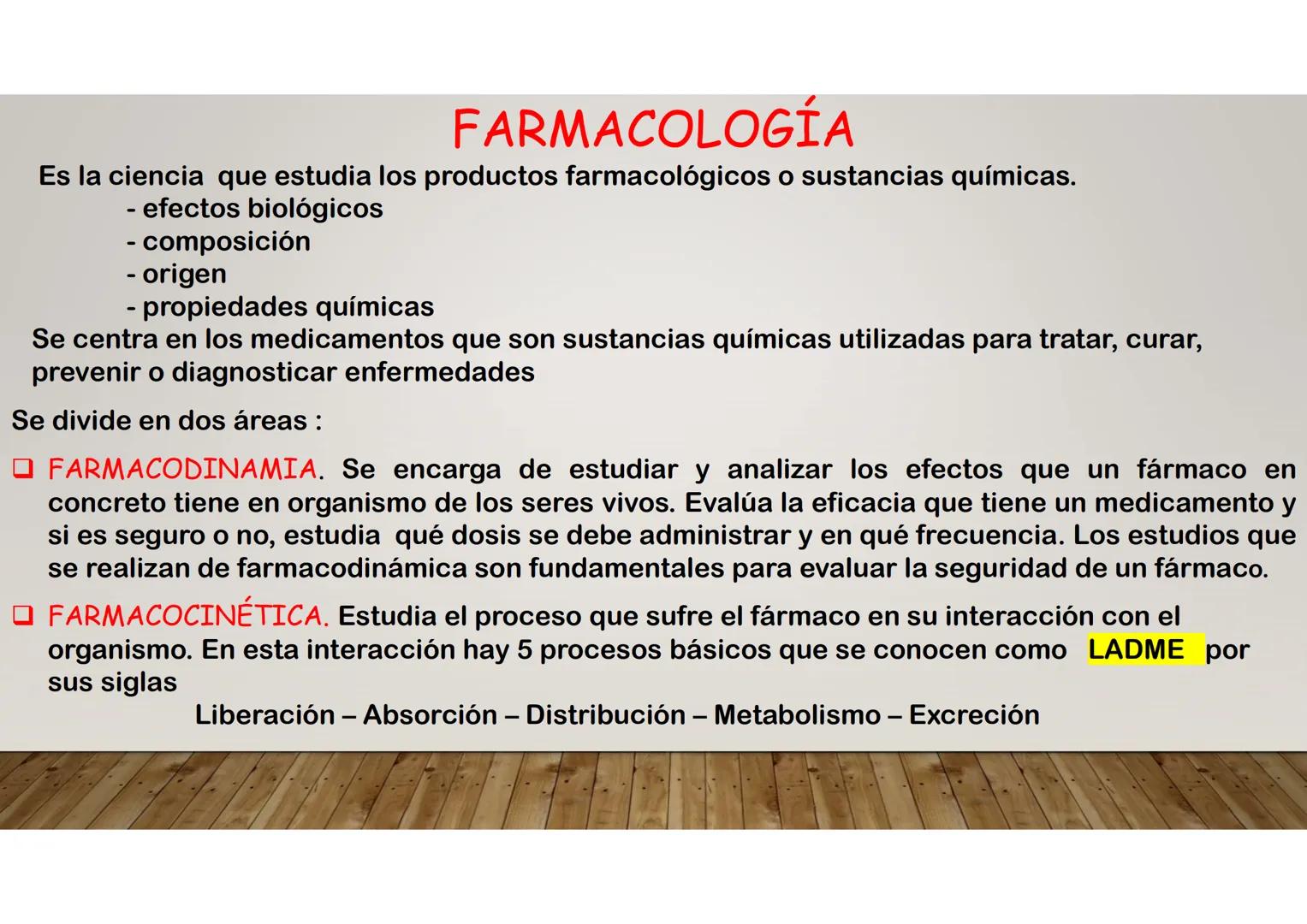 # ADMINISTRACIÓN DE MEDICAMENTOS FARMACOLOGÍA
Es la ciencia que estudia los productos farmacológicos o sustancias químicas.
- efectos biológ