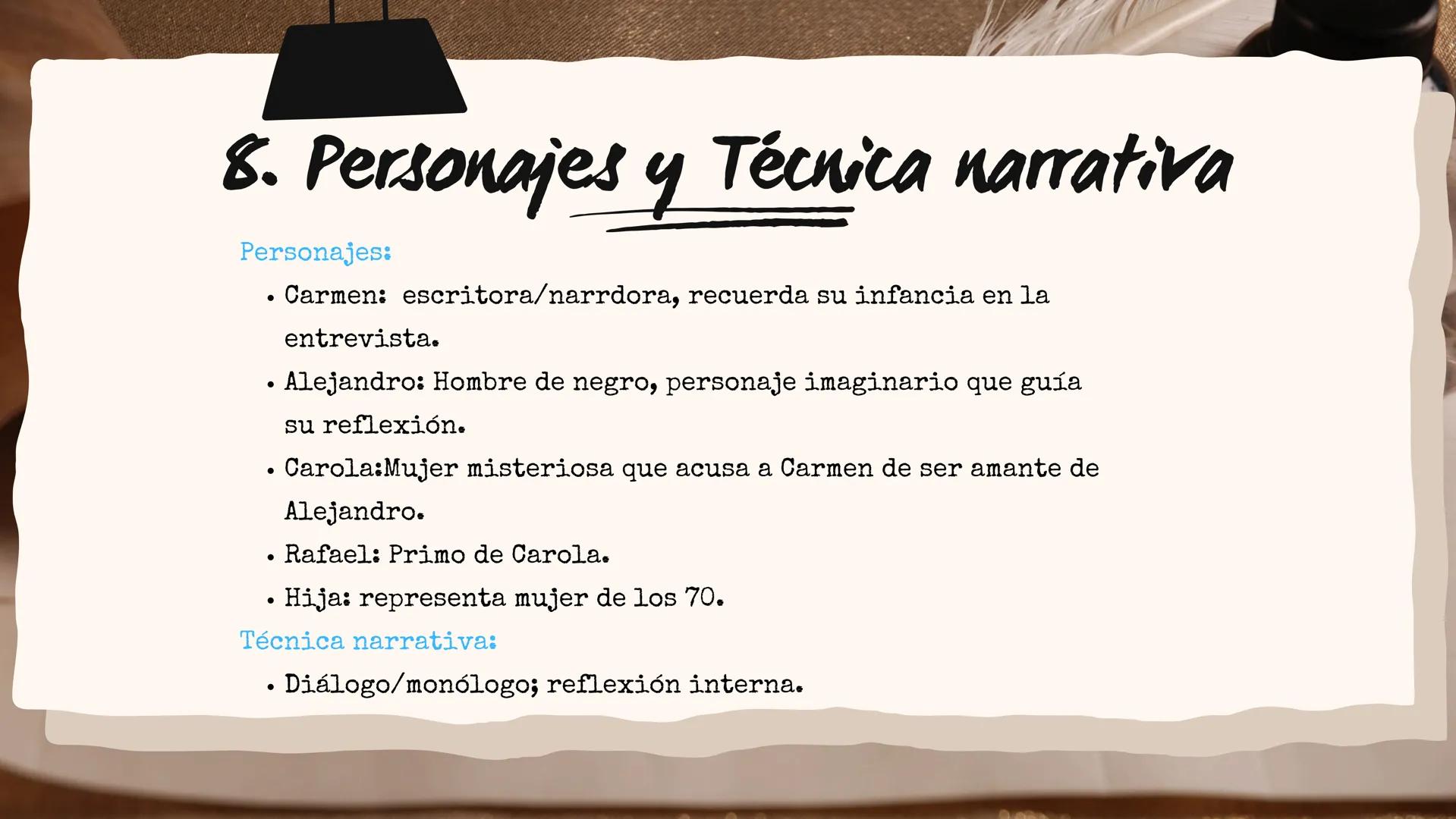 # El Cuarto de atrás
David Sánchez --- OCR Start ---
Carmen Martín Gaite
Indice
1
Autora
6 Contenido
11
2
Etapas de su obra 7
Temas
El cuar