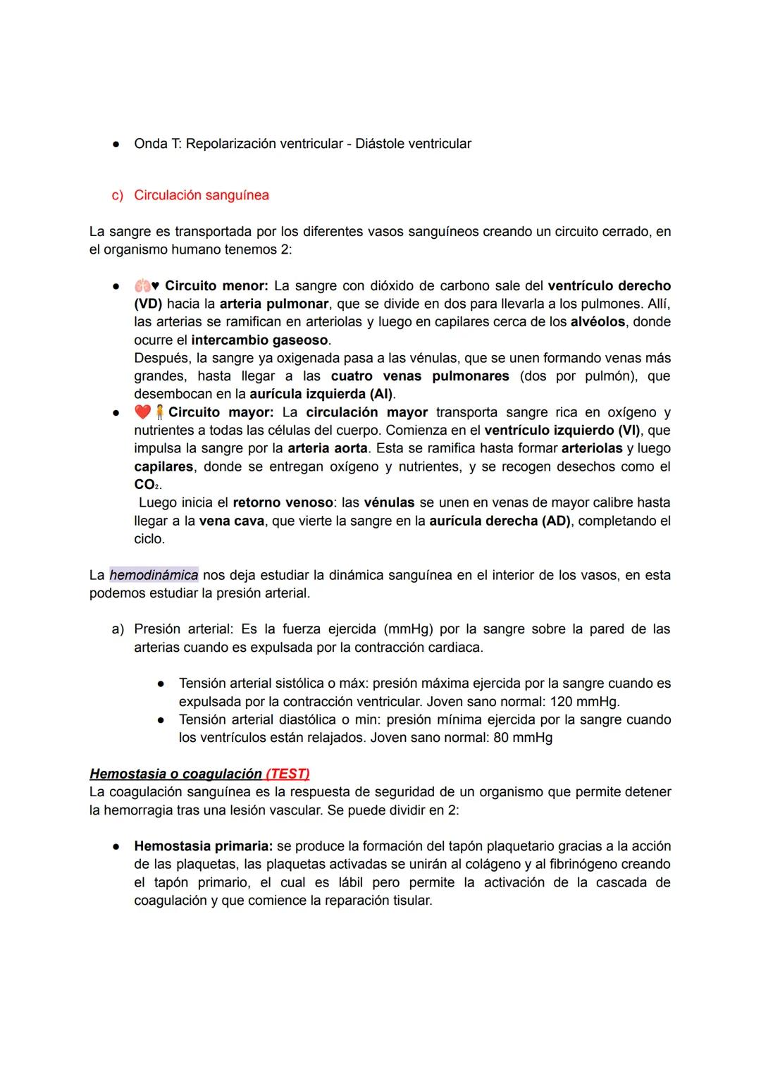 Tema 8. Sistema cardiovascular
El sistema cardiovascular es el encargado de que la sangre circule constantemente por todo el
organismo. La s