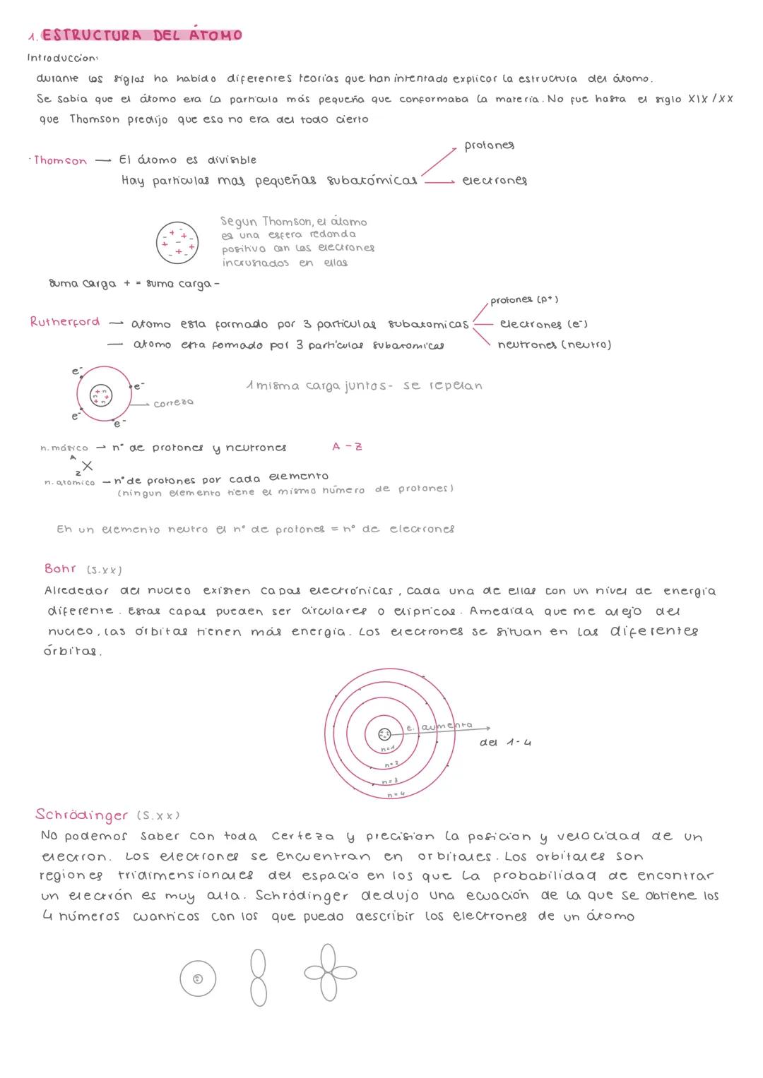--- OCR Start ---
AESTRUCTURA DEL ÁTOMO
Introduccion
durante los siglos ha habido diferentes teorias que han intentado explicar la estructur