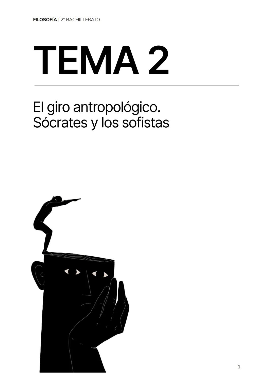 FILOSOFÍA | 2º BACHILLERATO
TEMA 2
El giro antropológico.
Sócrates y los sofistas
1 FILOSOFÍA | 2º BACHILLERATO
1. La polis clásica. El cami