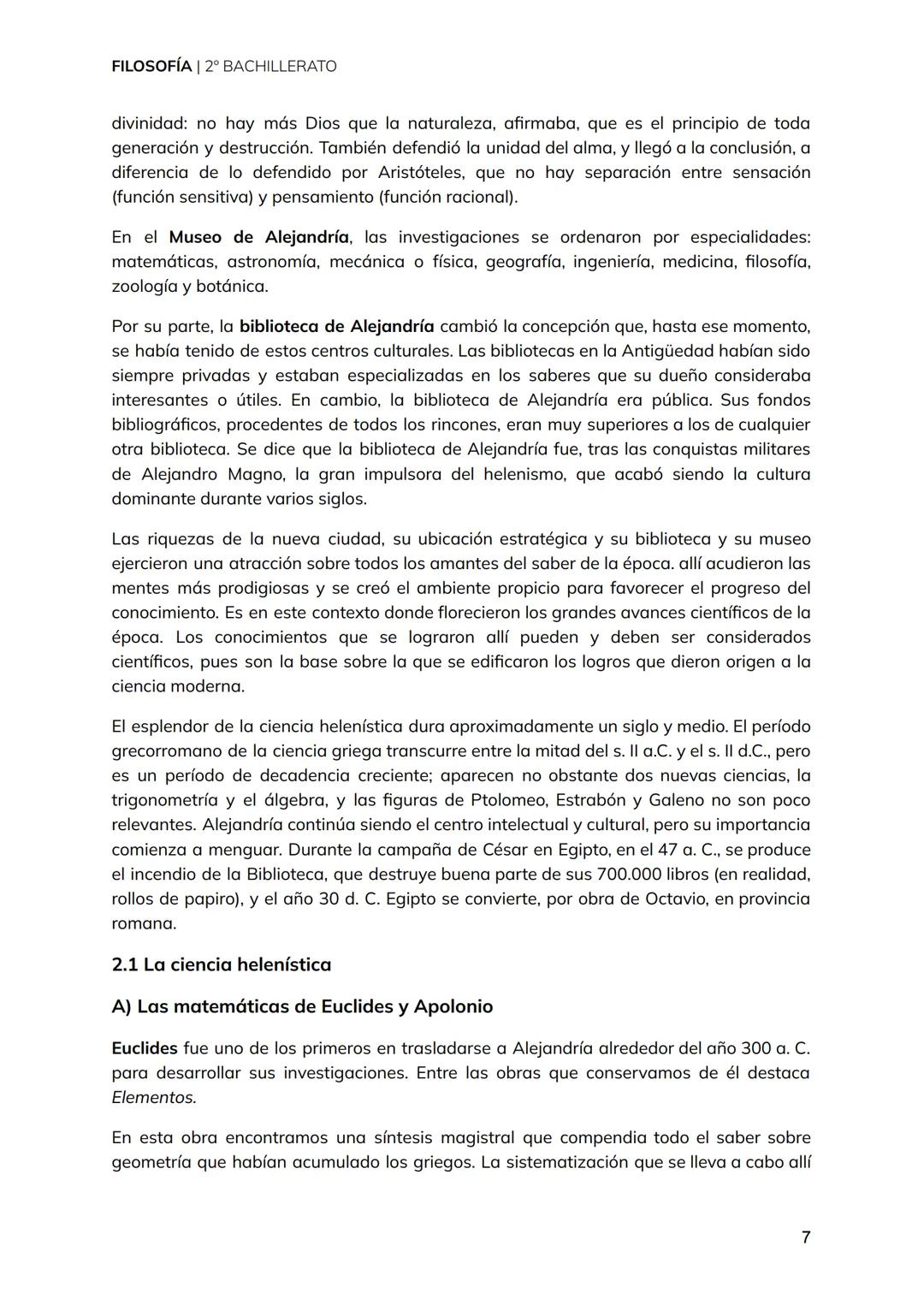 # FILOSOFÍA | 2º BACHILLERATO
# TEMA 5
La filosofía helenística y romana FILOSOFÍA | 2º BACHILLERATO
1. Contexto político y cultural. La