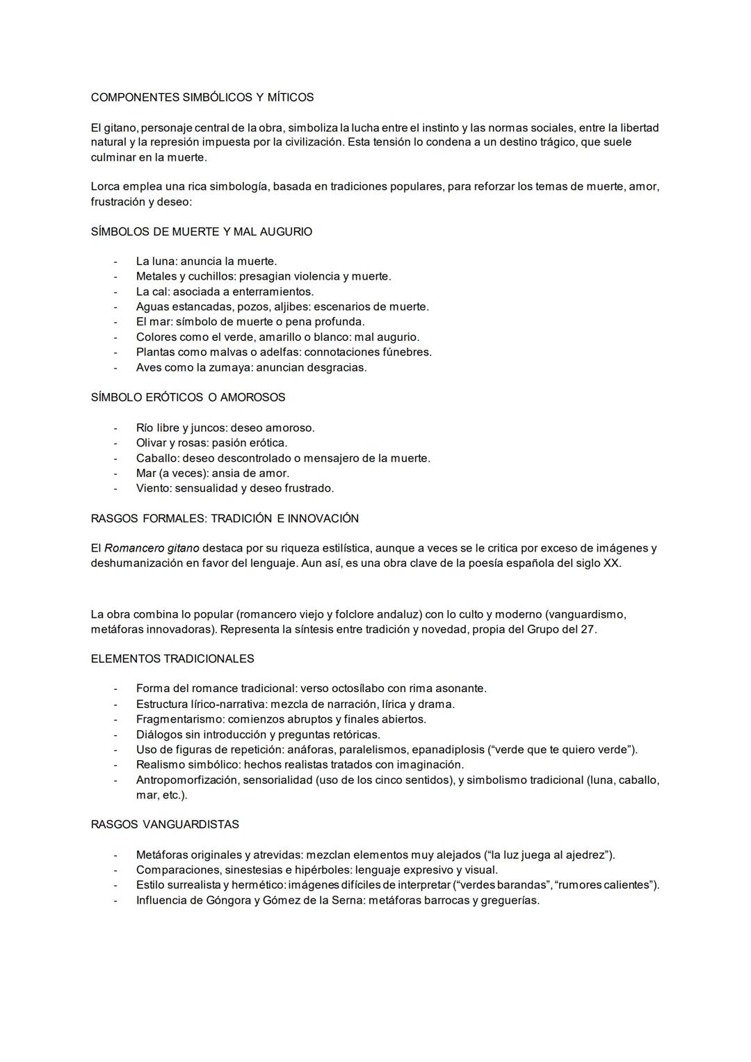 ROMANCERO GITANO - GARCÍA LORCA
Compuesta por 18 romances escritos entre 1924 y 1927.
Lorca exalta la dignidad del pueblo gitano, al que pre