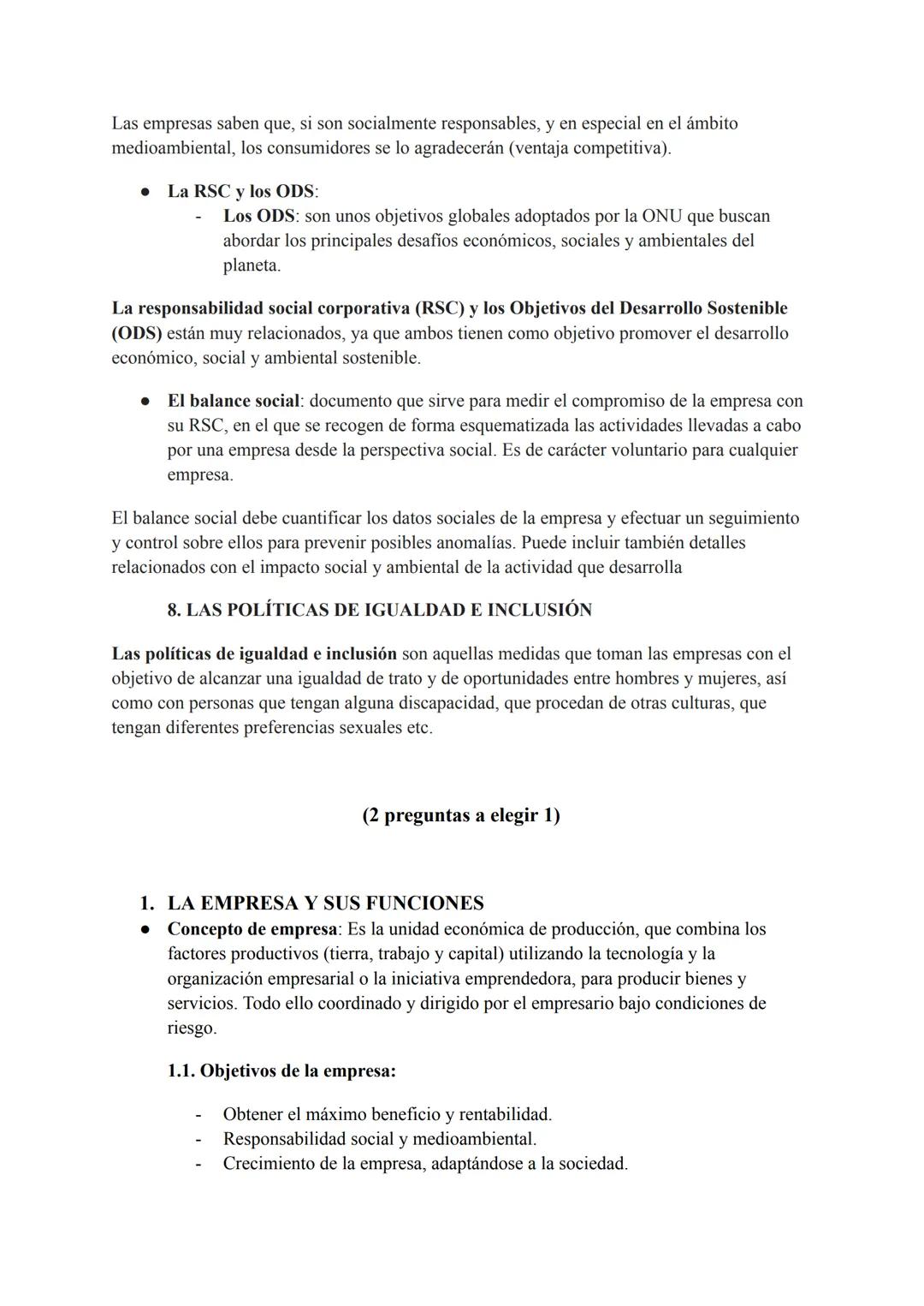 TEMARIO SELECTIVIDAD ECONOMÍA
1. EL EMPRENDEDOR
(2 preguntas a elegir 1)
Es una persona que tiene la capacidad de identificar una oportunid