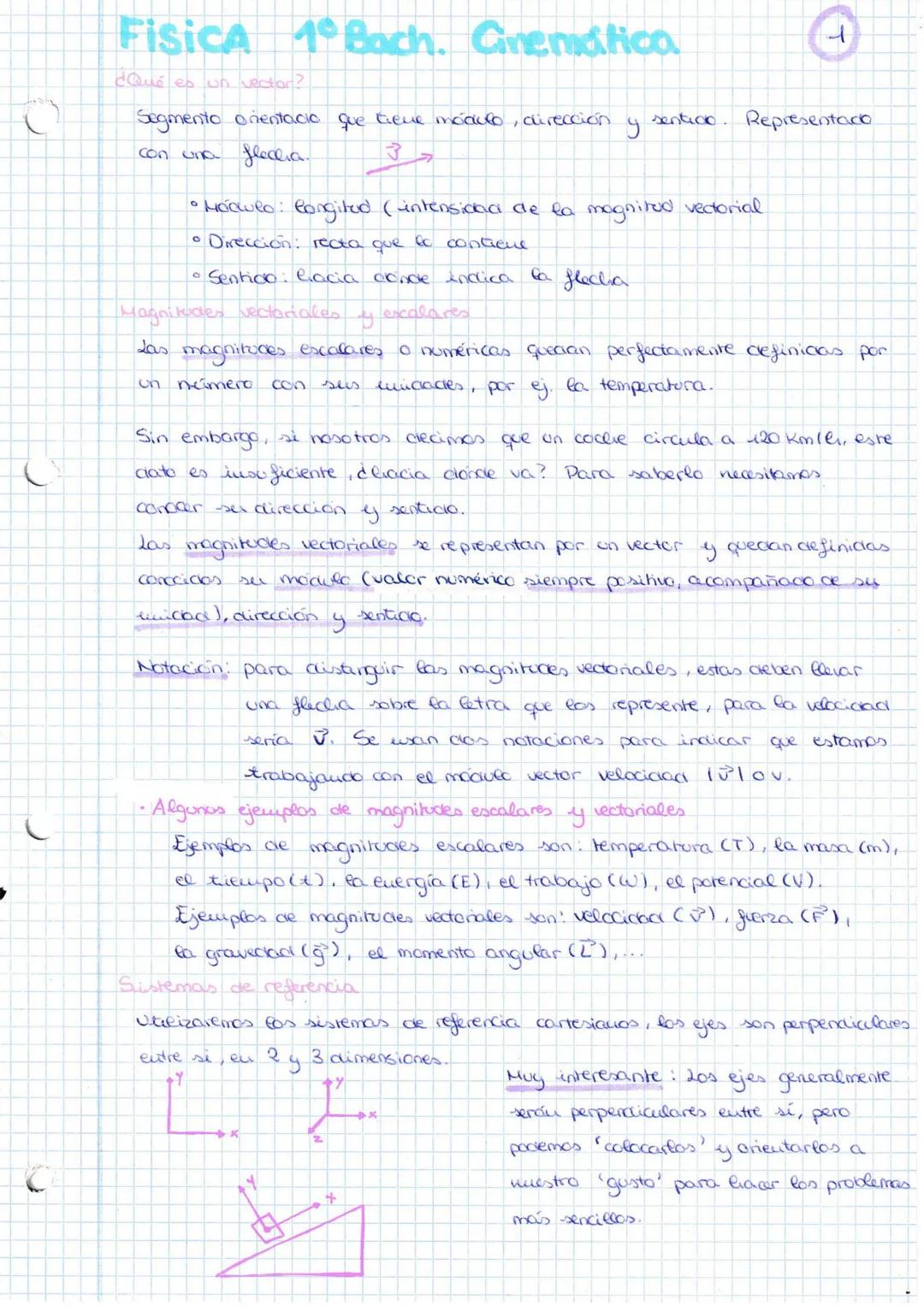 CINEMÁTICA-FÍSICA 1°BACHILLERATO