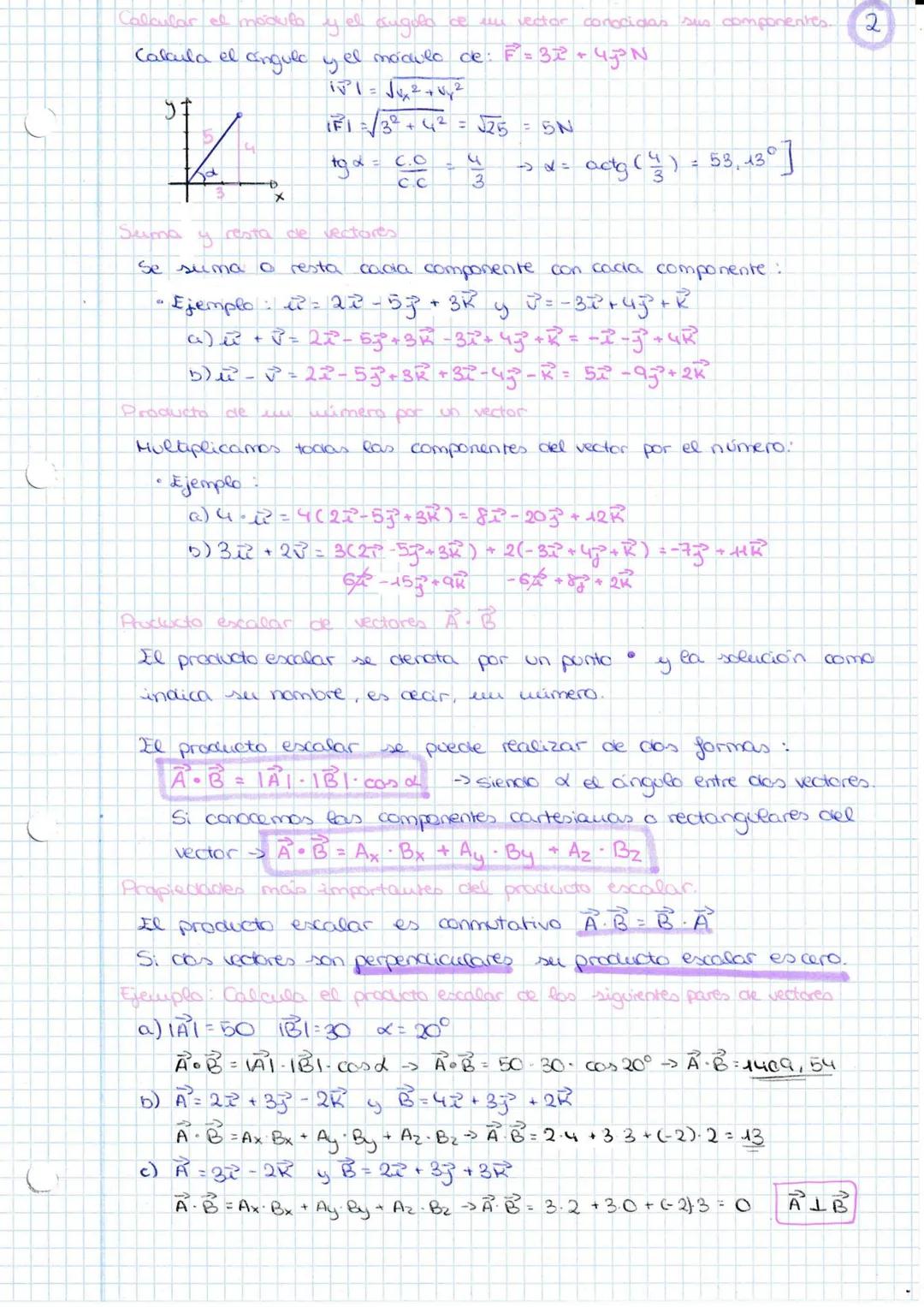 --- OCR Start ---
C
FISICA 1º Bach. Cinemática.
¿Qué es un vector?
Segmento orientado que tiene módulo, dirección y sentido. Representación
