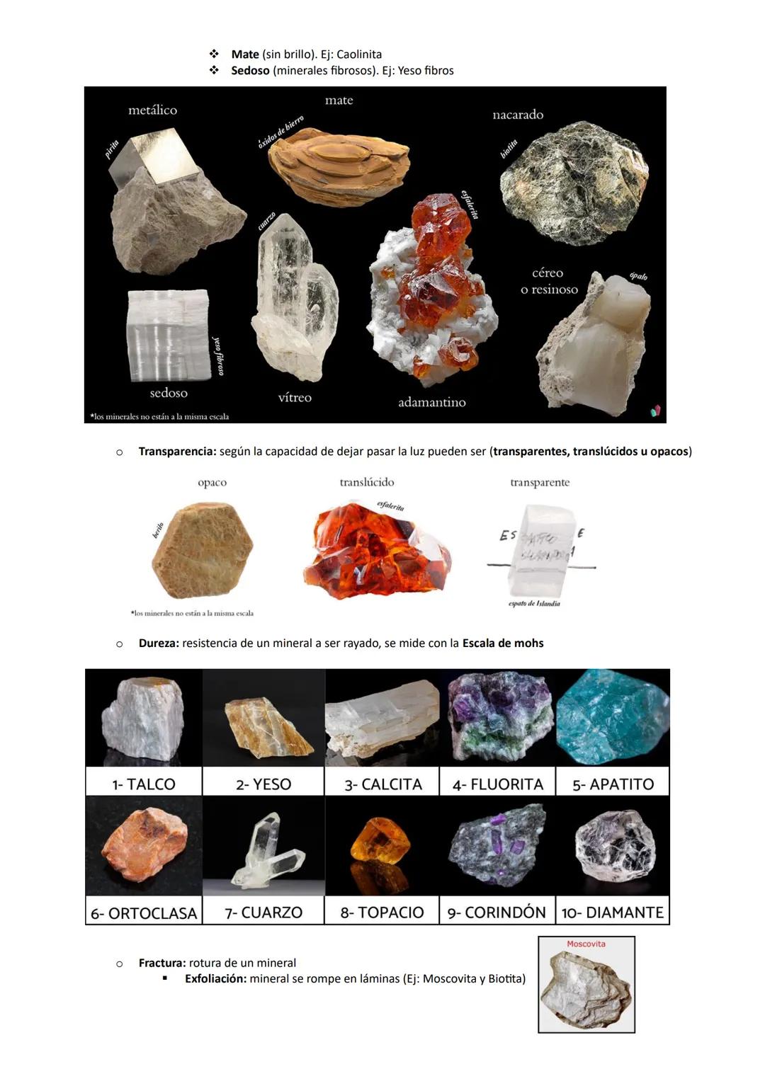 Tema 1.2: Rocas y minerales
Minerales y rocas: todas las rocas están formadas por uno o más minerales
Minerales:
* Sustancia sólida
* Inorgá