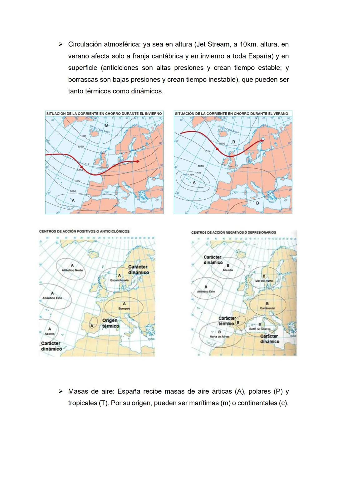 Tema 2 - El clima en España
• Temas (1, 2) y epígrafes (a, b, c) que nos pueden preguntar:
1) Dominios climáticos en España: clima oceánico
