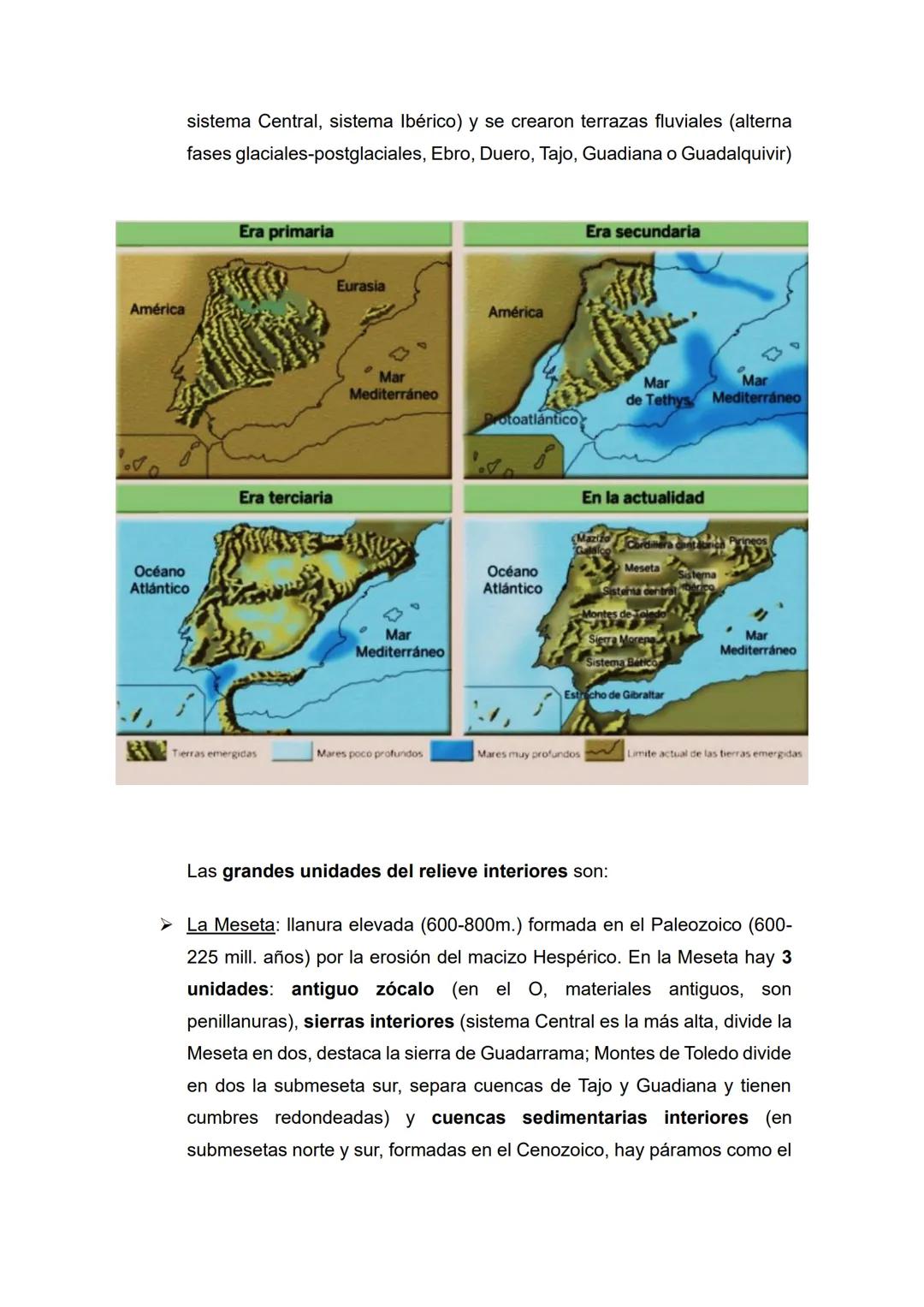 Tema 1 - El relieve: formación y características
• Temas (1, 2, 3) y epígrafes (a, b, c) que nos pueden preguntar:
1) Caracterización de l