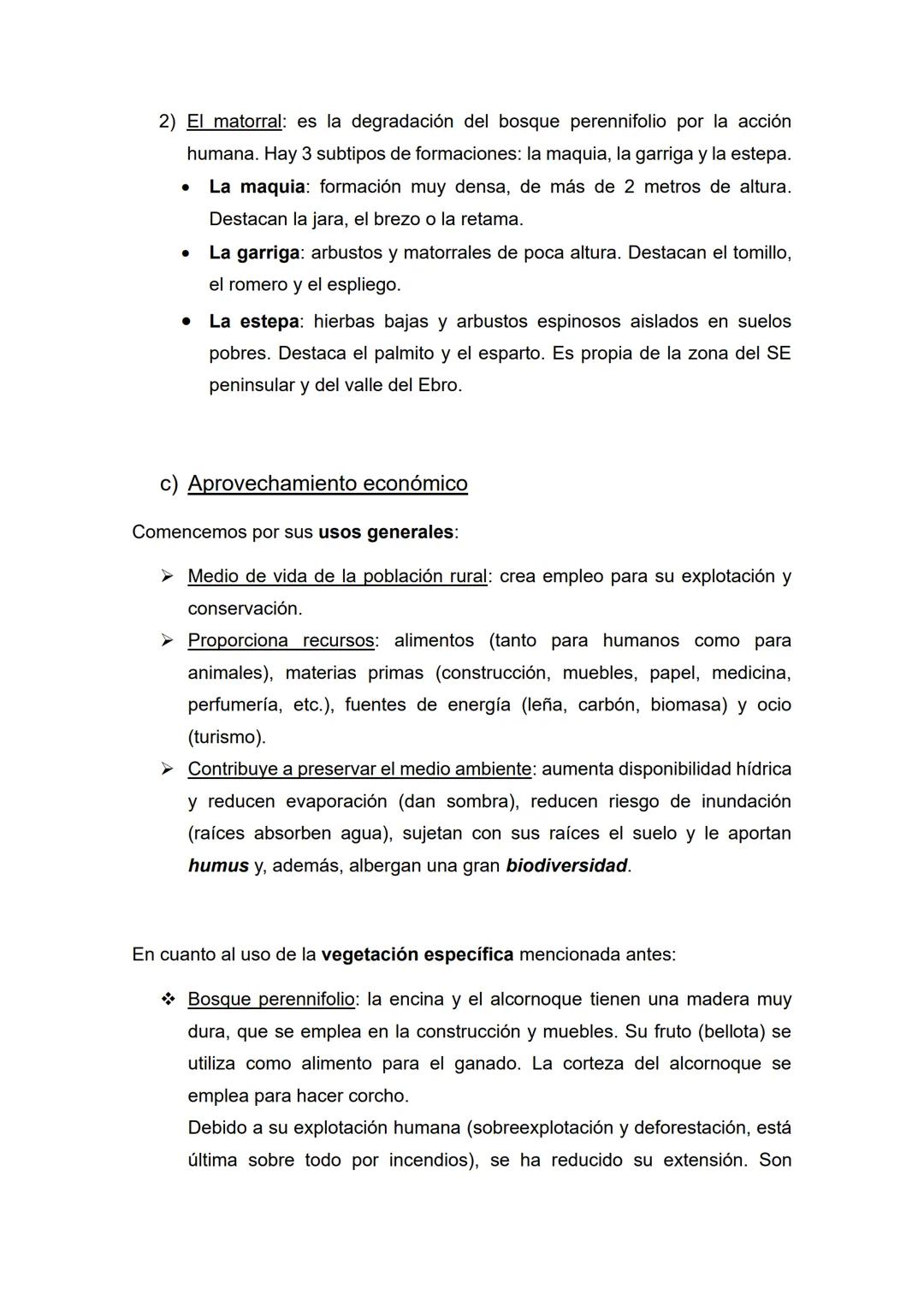 Tema 4 - La vegetación y los suelos
• Temas (1, 2) y epígrafes (a, b, c) que nos pueden preguntar:
1) Formaciones vegetales de España: veget
