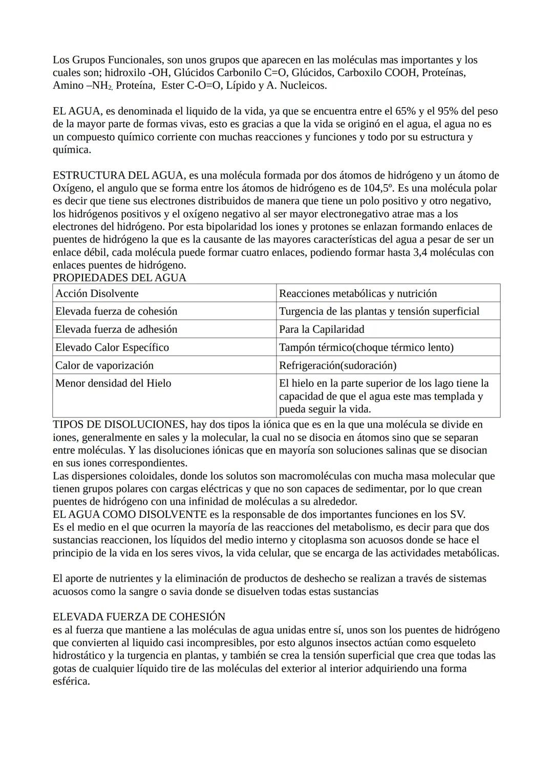 BIOMOLECULAS AGUA Y SALES MINERALES
Las biomoleculas son un conjunto de átomos que forman las células esenciales para la vida o
biomoleculas
