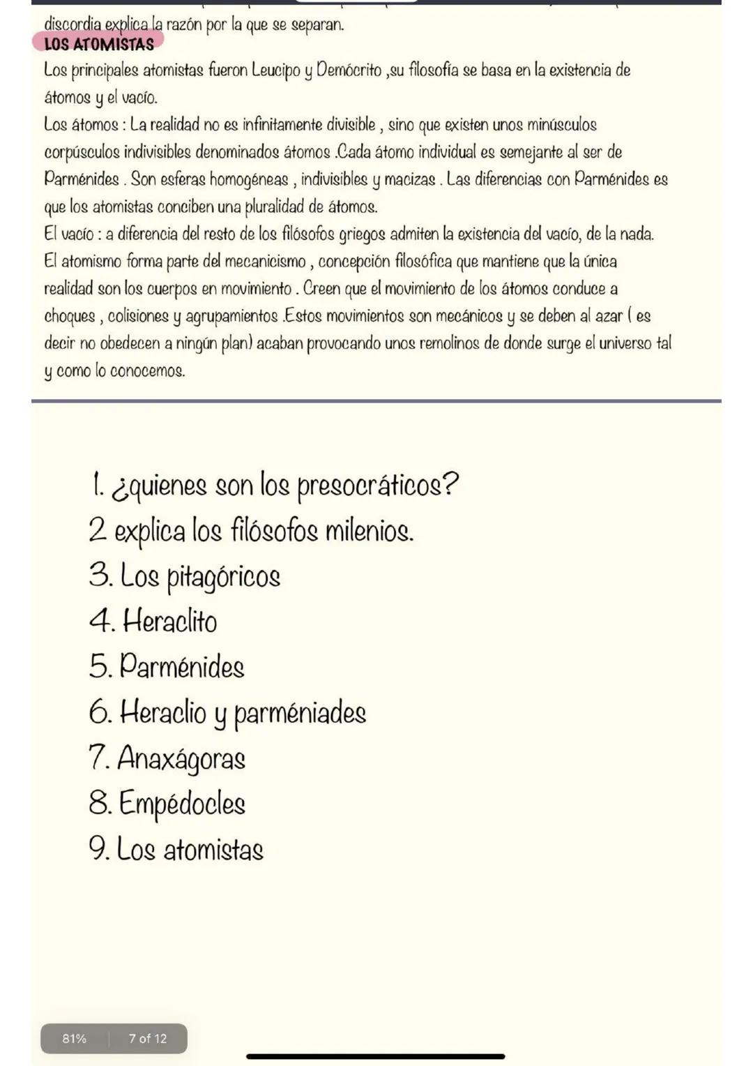 TEMA 1
EL ORIGEN DEL COSMOS EN LOS PRESOCRÁTICOS
Cuando nos referimos a los presocráticos deberíamos referirnos a unos filósofos anteriores
