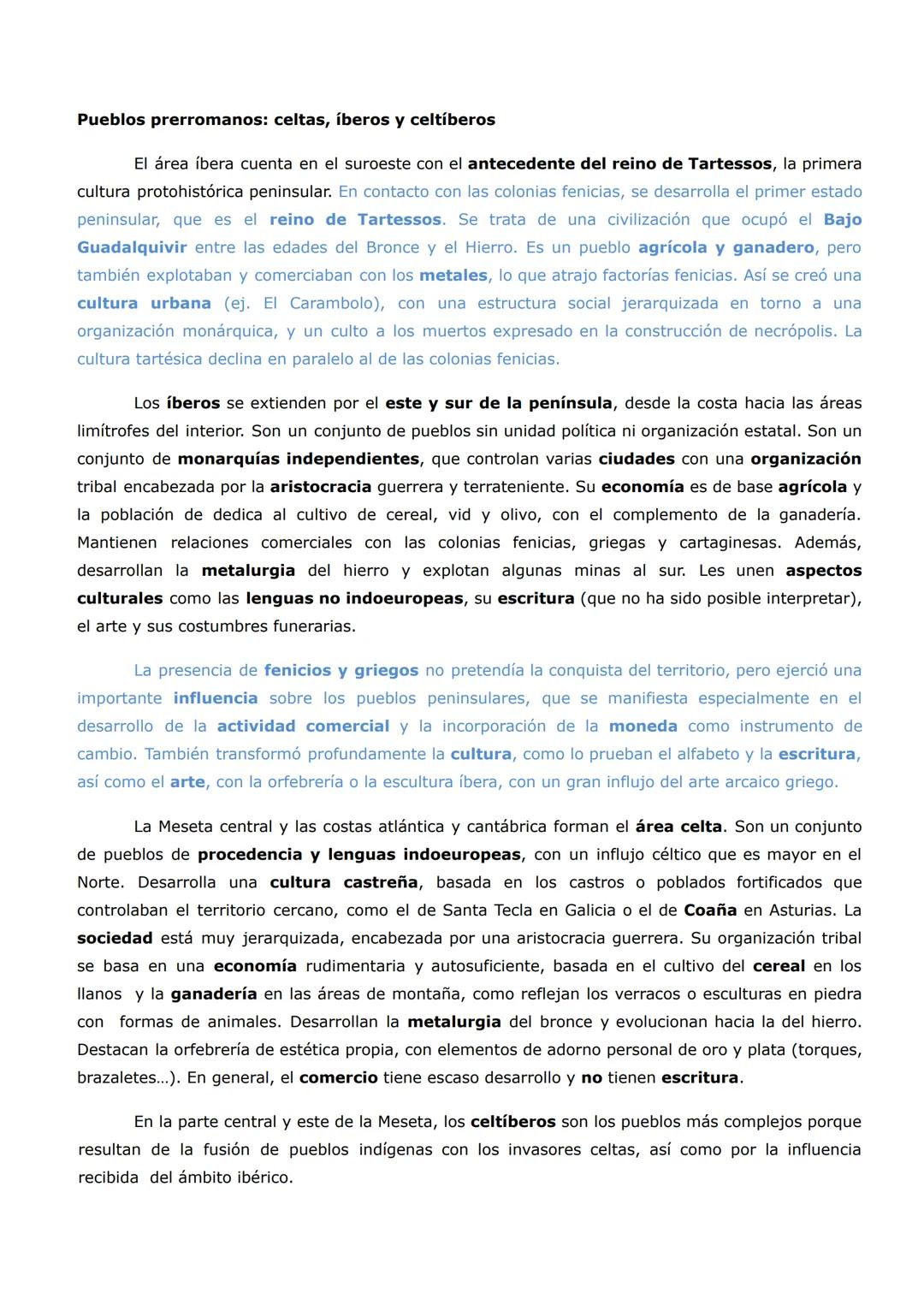 # HISTORIA DE ESPAÑA 2º DE BACHILLERATO
PAU 2025
## Pregunta 1. PREHISTORIA E HISTORIA ANTIGUA
| PREHISTORIA | Sociedades cazadoras-recole