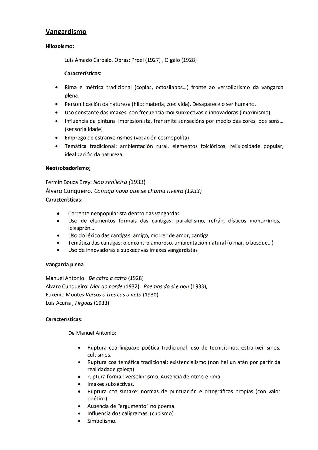 ## LITERATURA GALLEGO # Tema 1: A poesía das Irmandades da Fala. Características, autores e obras representativas.
Na dúas primeiras década