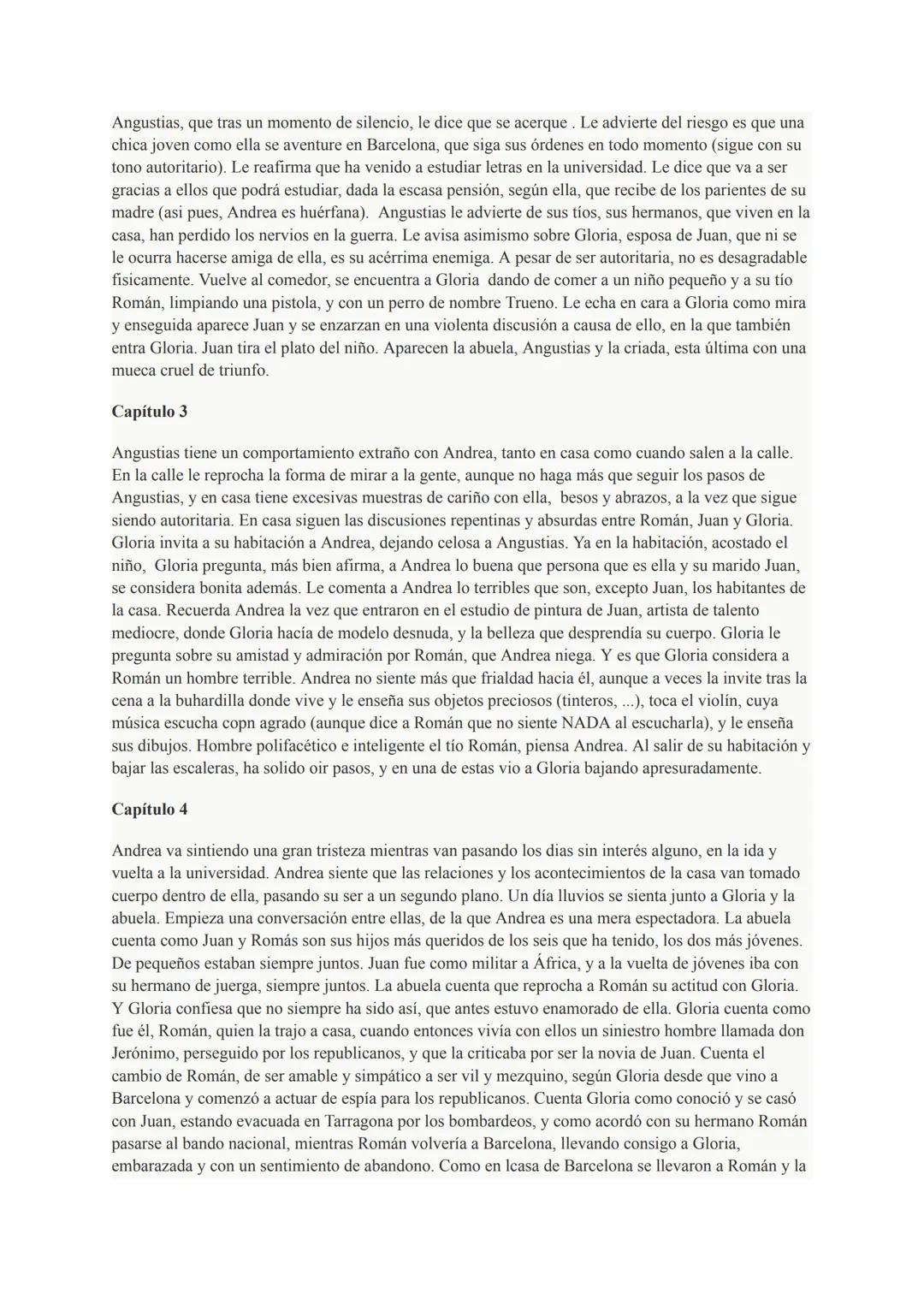 Resumen Novela Nada, Carmen Laforet: resumen por capítulos
Nada es una novela de la escritora Carmen Laforet (1921-2004) publicada en 1945 y