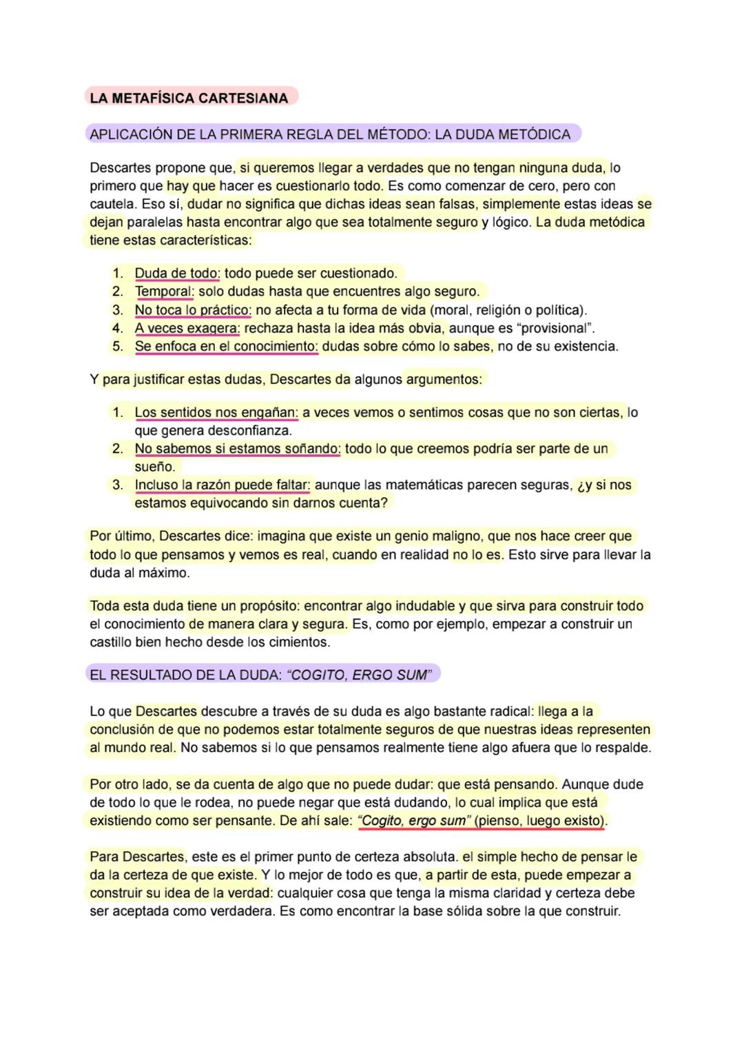 DESCARTES
EXPOSICIÓN DEL MÉTODO
EL IDEAL DE CIENCIA UNIVERSAL ("MATHESIS UNIVERSALIS")
Antes del siglo XVI, la filosofía era la utilizada so