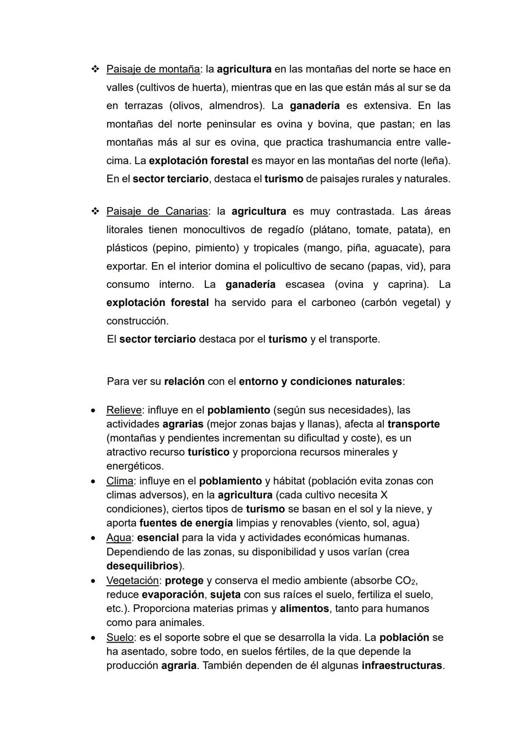 Tema 5 - Paisajes naturales y medio ambiente
Temas (1, 2) y epígrafes (a, b, c) que nos pueden preguntar:
1) Los paisajes naturales en Españ