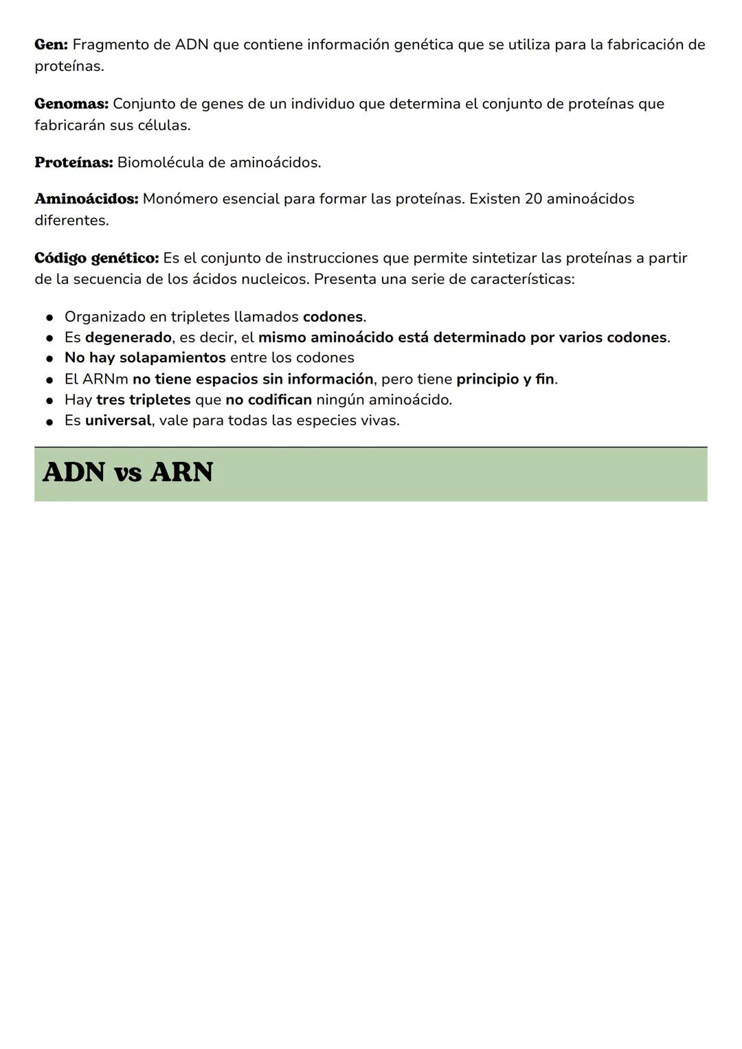--- OCR Start ---
Examen
Biología
Replicación del ADN
Genes y control del ADN
ADN vs ARN
Transcripción y traducción
Mutaciones
Replicación d